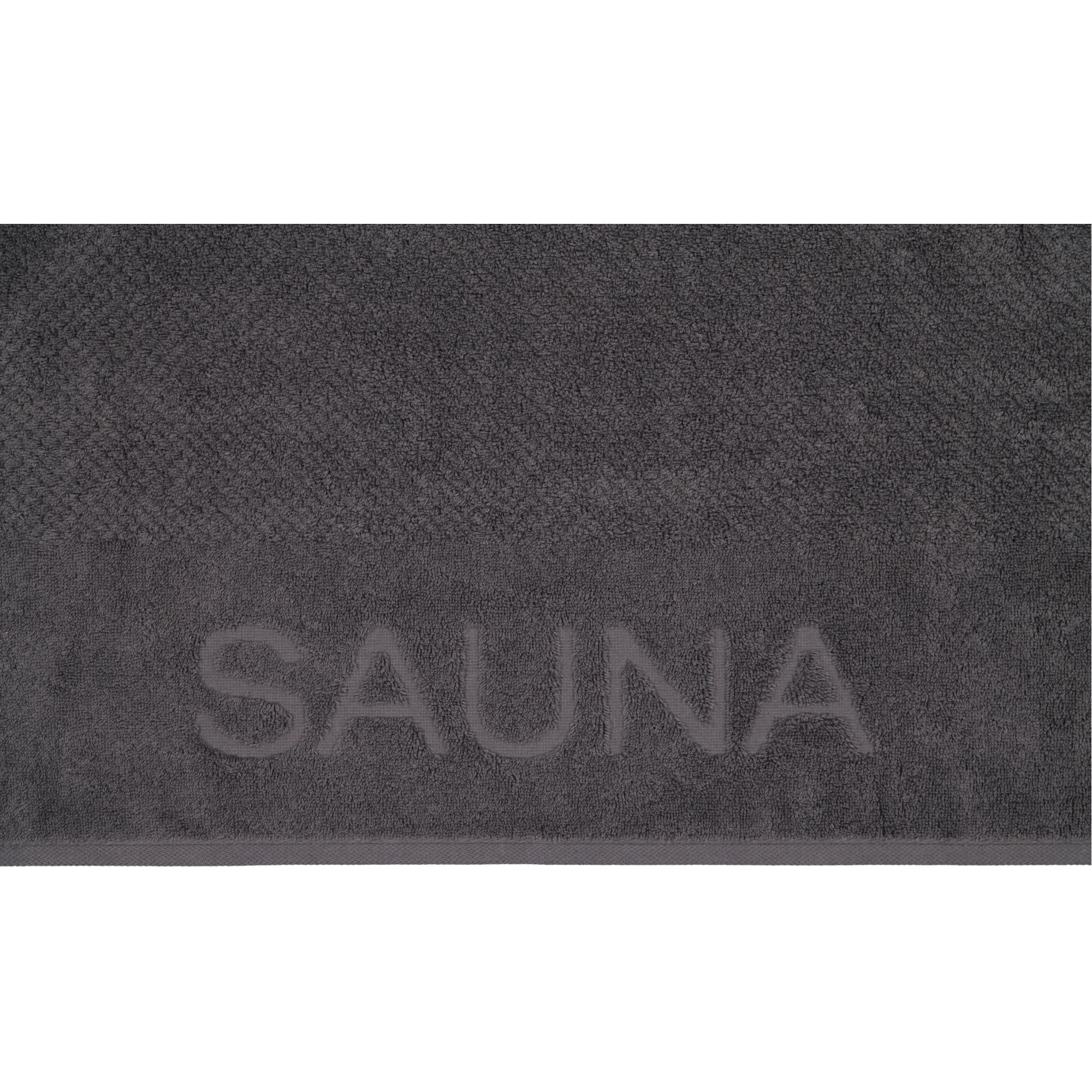 Cawö Saunatücher Pure 6501 basalt - 740 - 80x200 cm