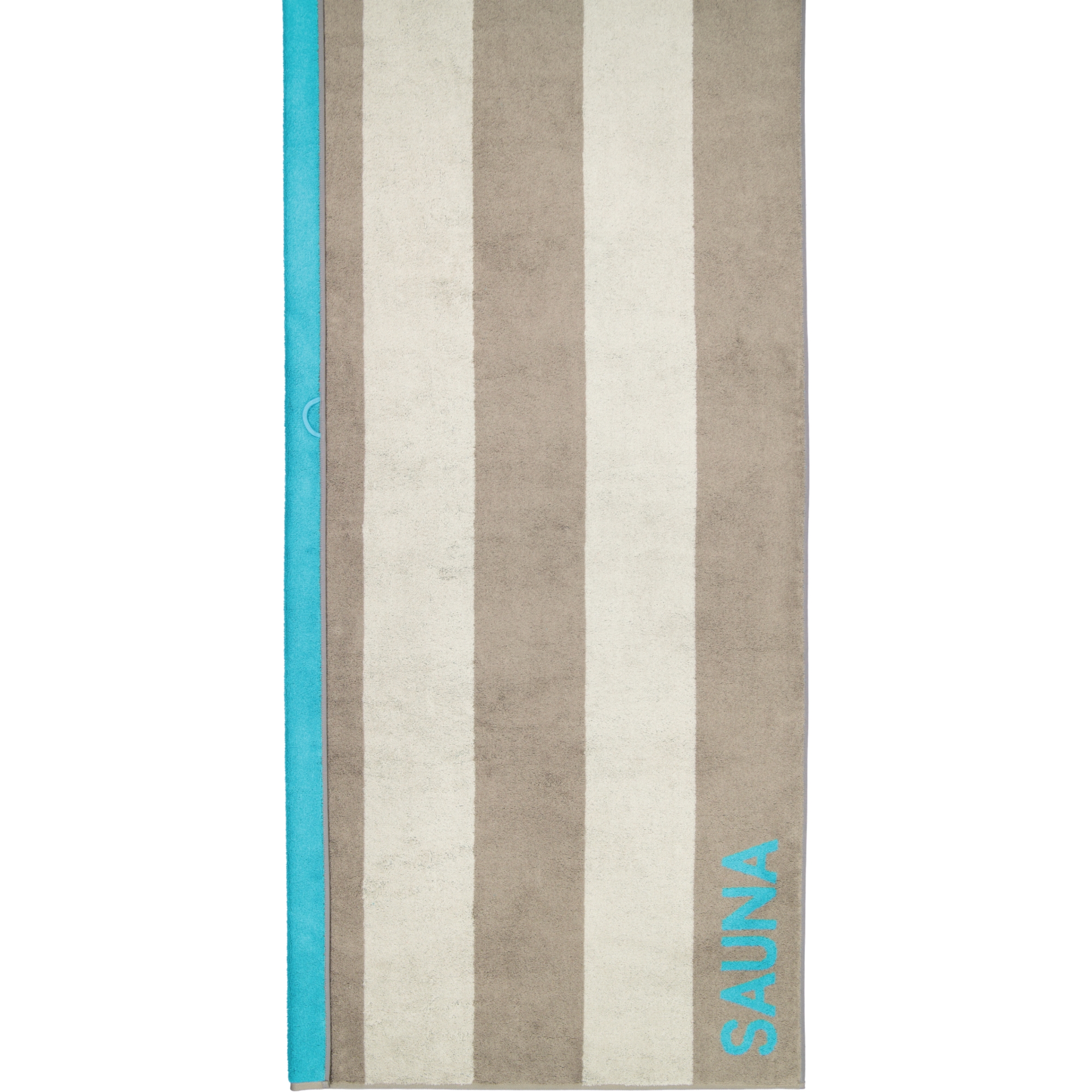 Cawö - Saunatuch 599 - 80x200 cm - Farbe: graphit/türkis - 34