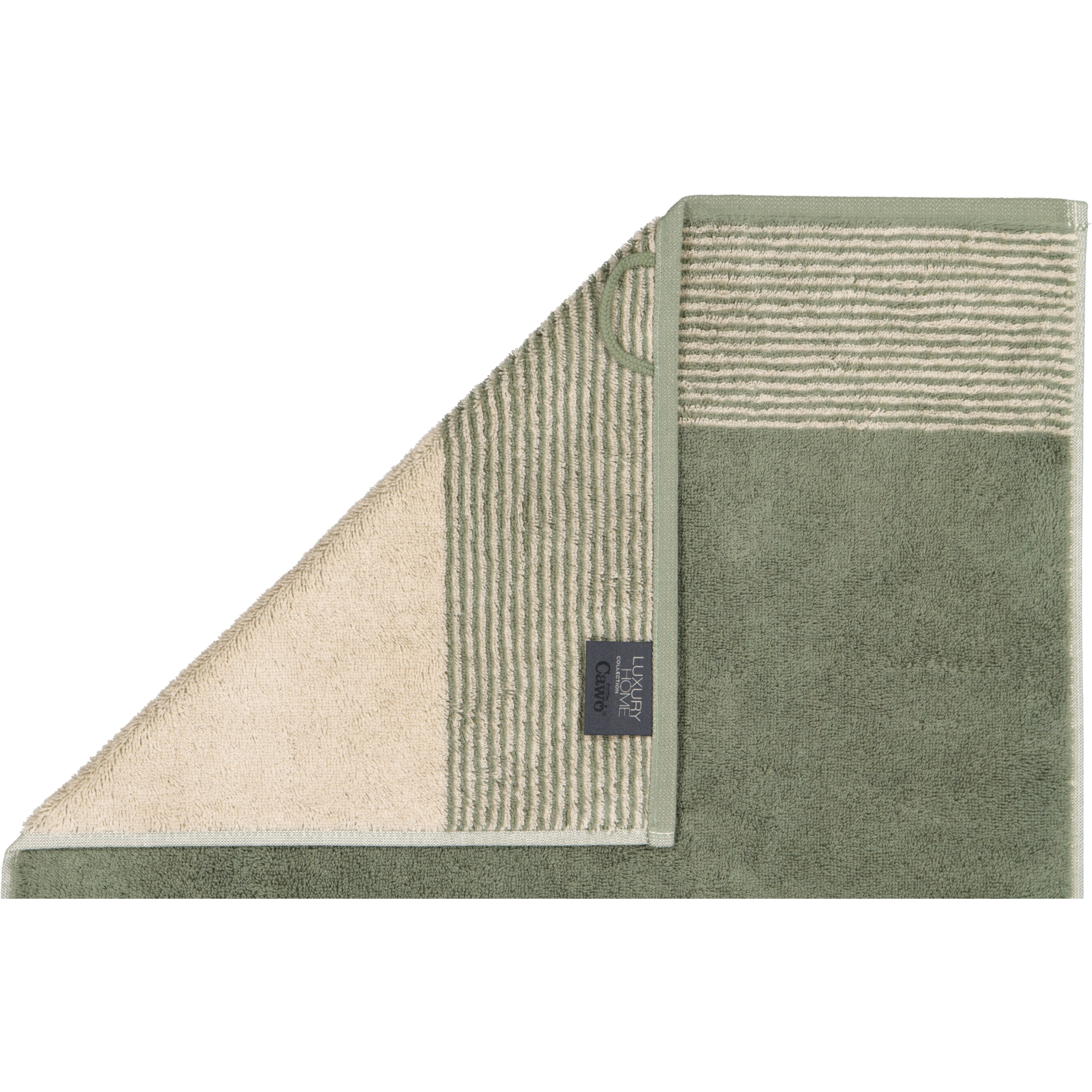 Cawö Handtücher Luxury Home Two-Tone 590 field - 34 - Seiflappen 30x30 cm