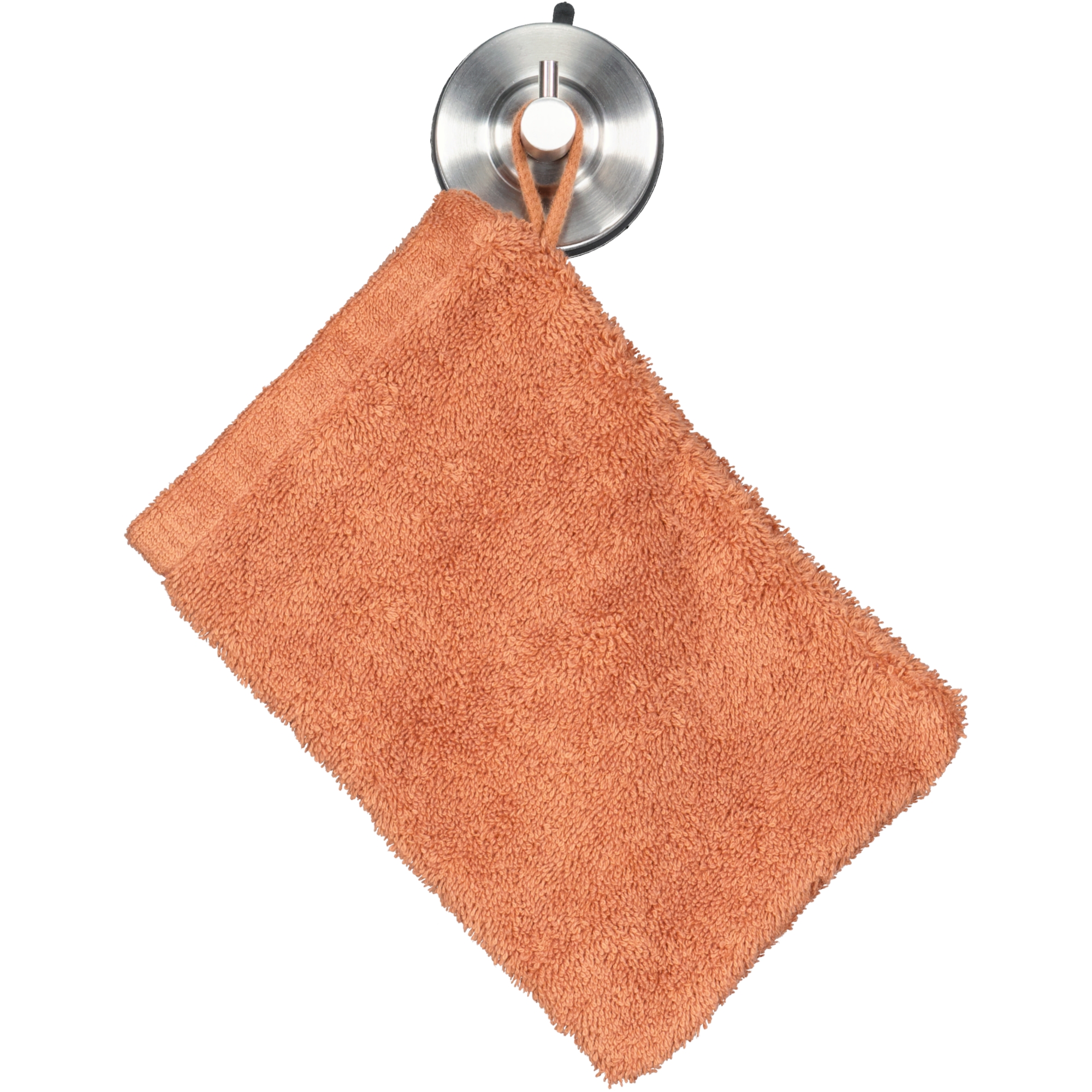 Cawö Handtücher Life Style Uni 7007 kupfer - 384 - Waschhandschuh 16x22 cm