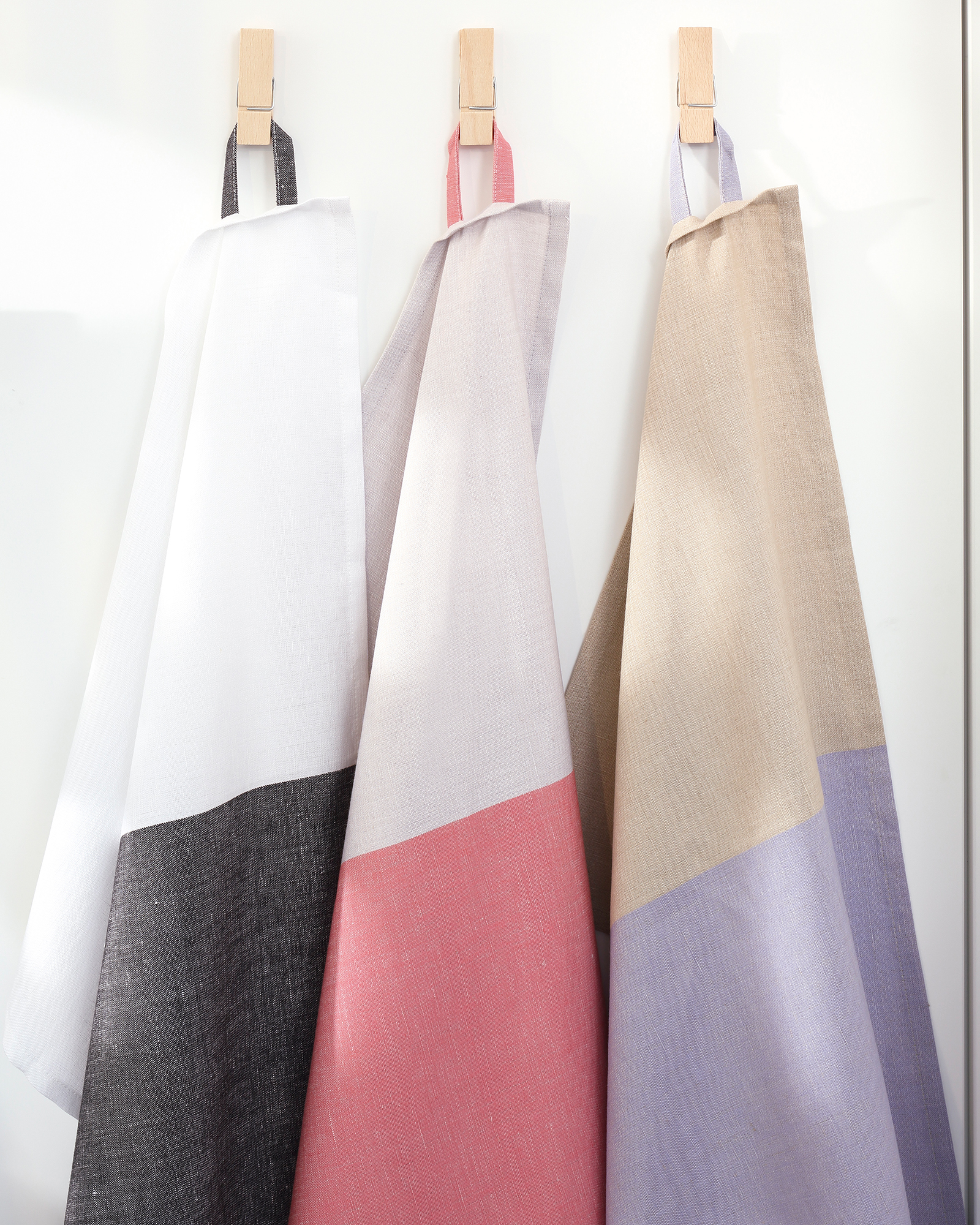 Cawö Home Geschirrtücher Cuisine Duo 535 lavendel/leinen - 83 - 50x70 cm