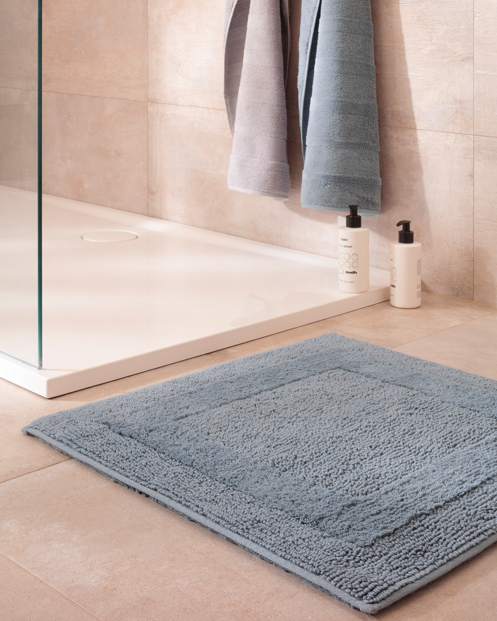 Cawö Home Badteppiche Luxus Badteppich 1000 nordic blue - 187 - 60x60 cm
