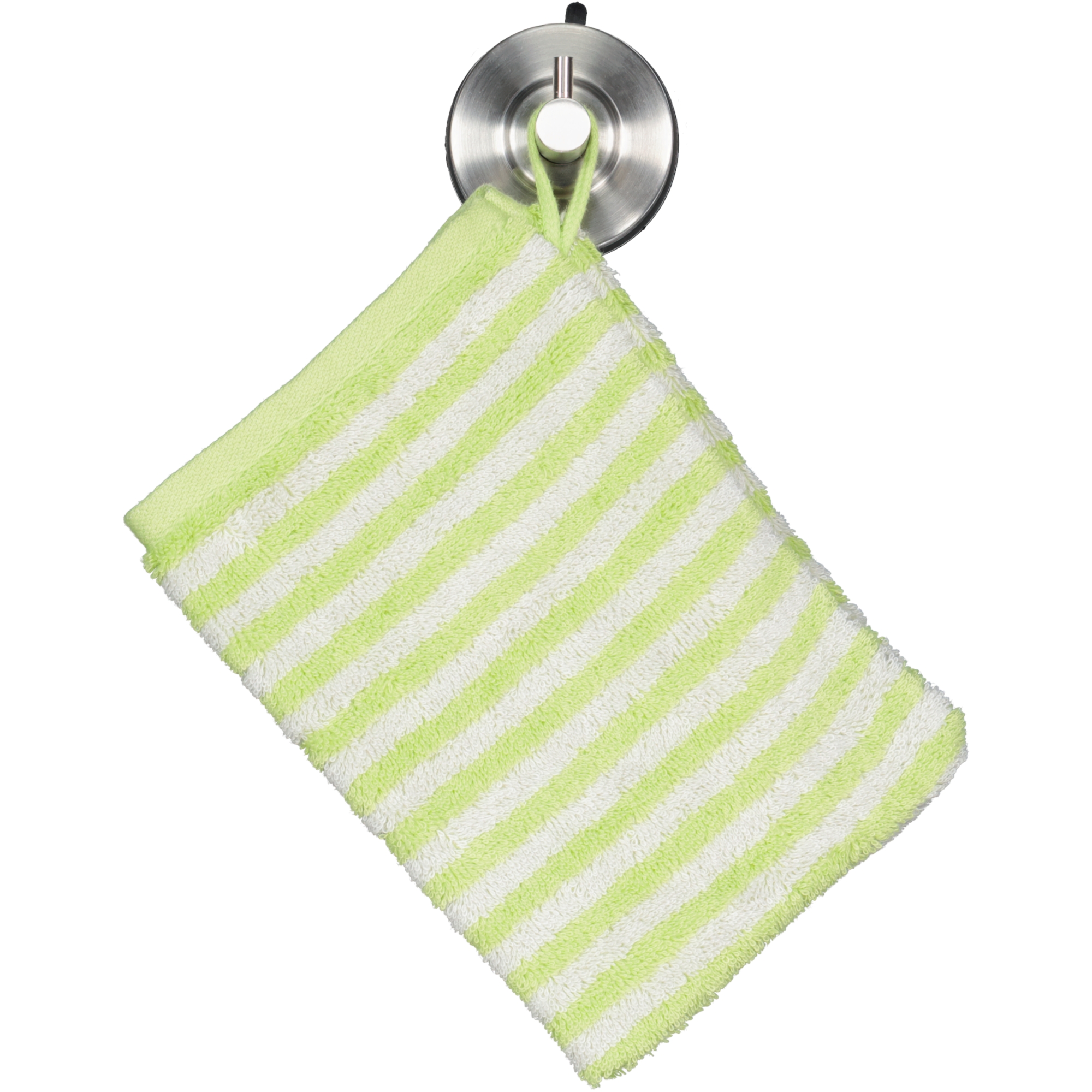 Cawö Handtücher Campus Ringel 955 pistazie - 44 - Waschhandschuh 16x22 cm