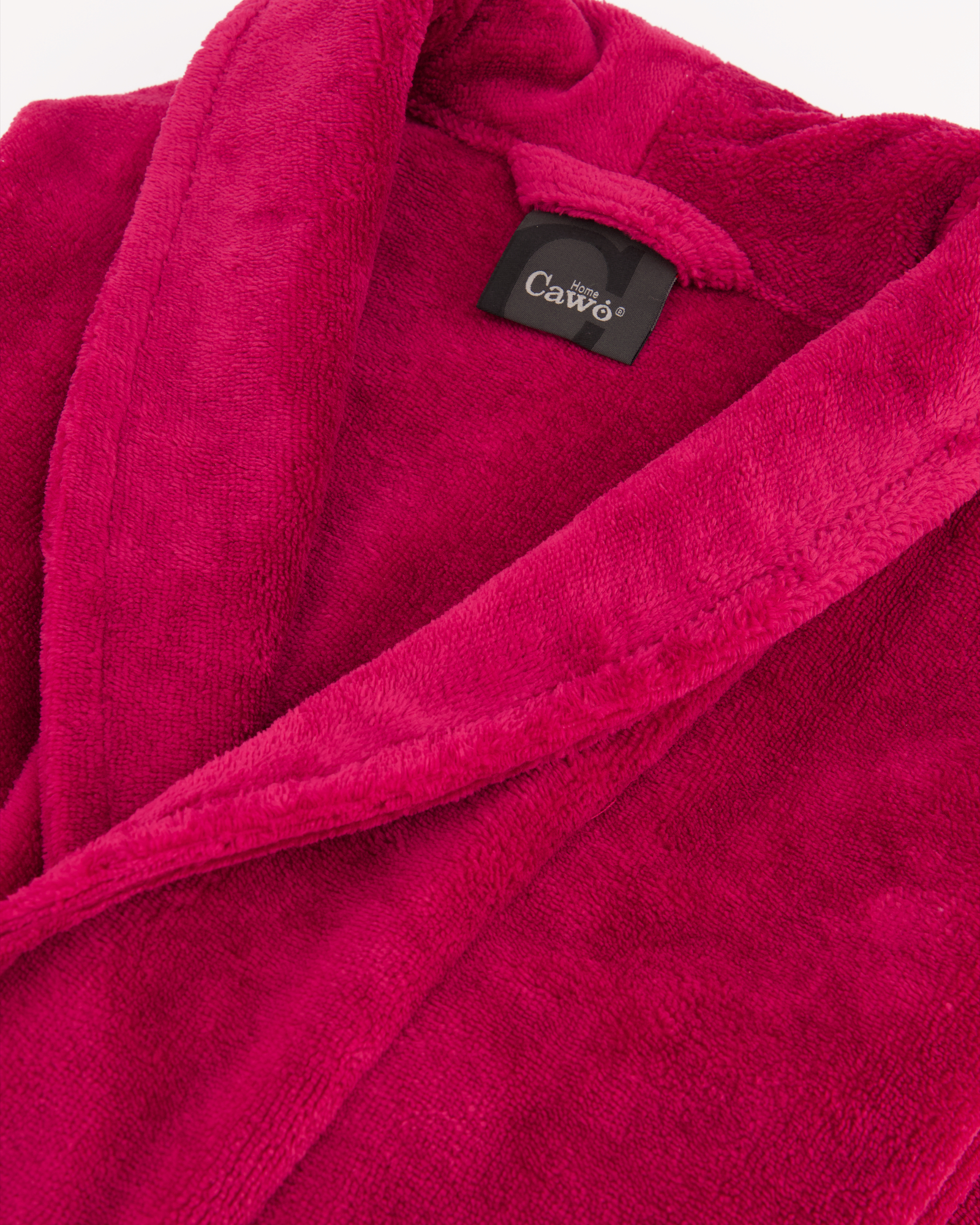 Cawö Home Damen Bademantel Schalkragen 806 - Farbe: beere - 22 - M