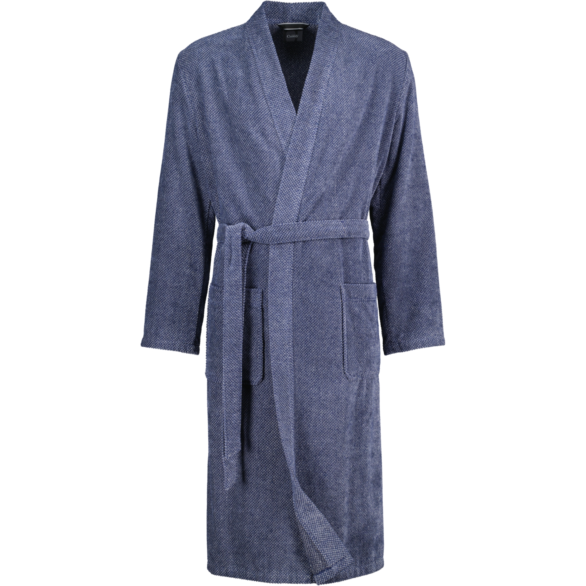 Cawö Bademäntel Herren Kimono Streifen 5507 denim - 17