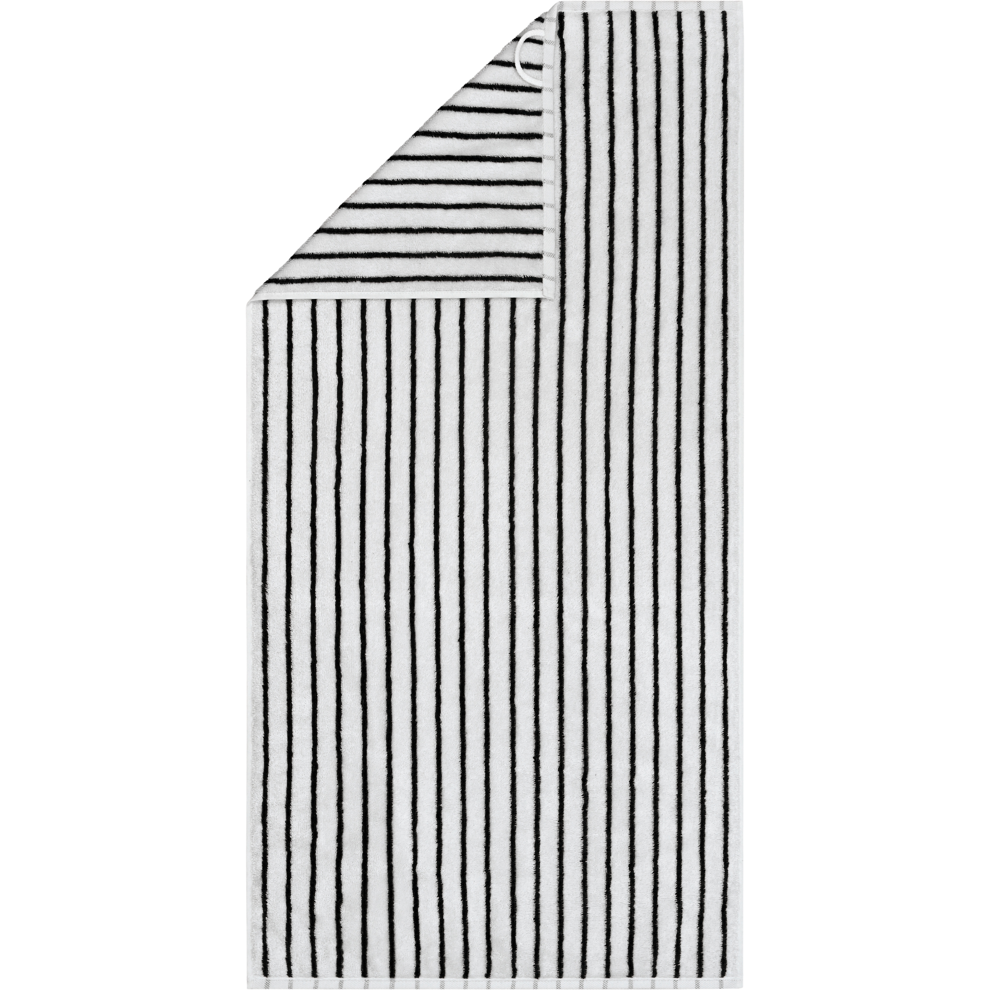 Cawö Handtücher Black&White Streifen 6278 schwarz/weiß - 96 - Handtuch 50x100 cm