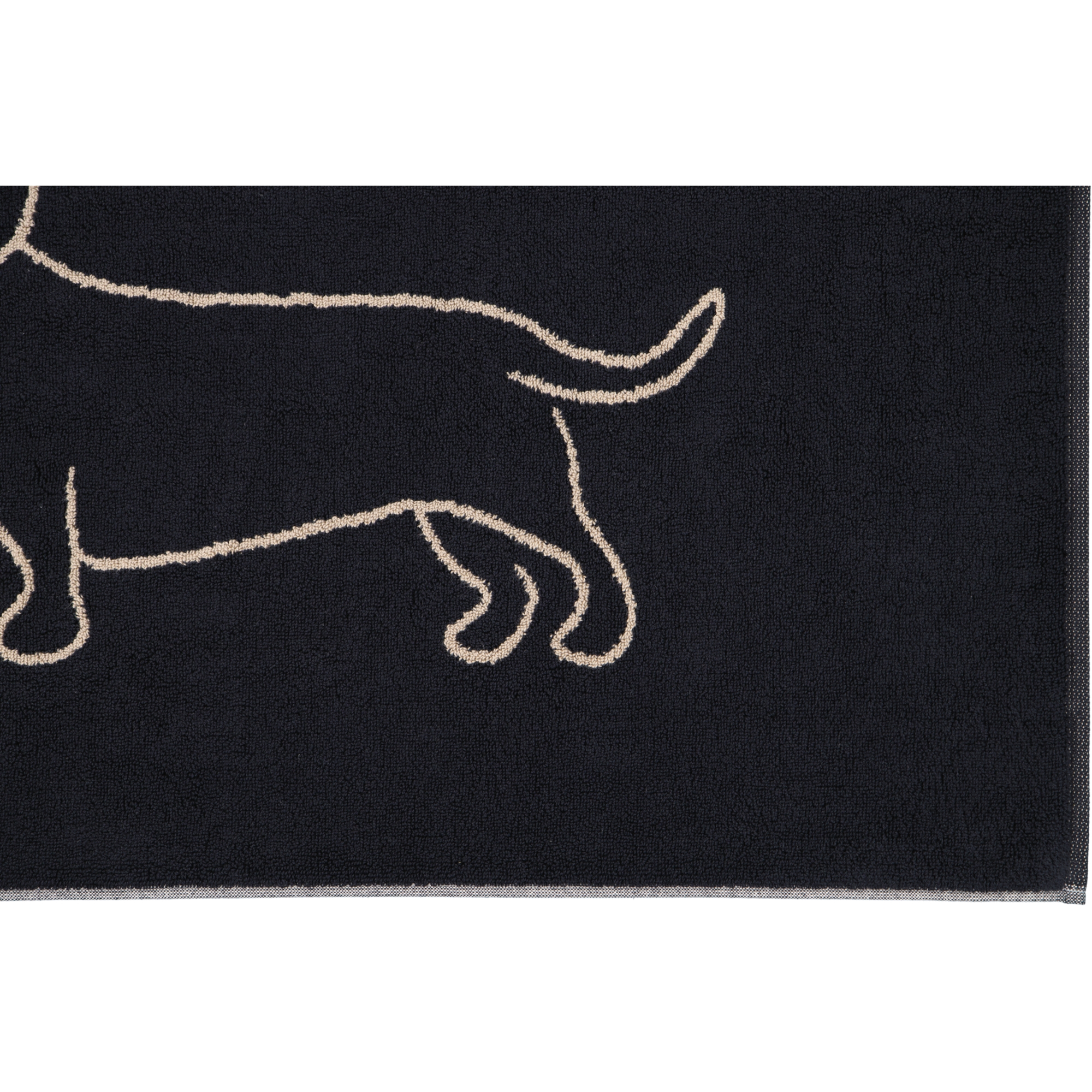 Cawö Badematten WE LOVE DOGS Companion 6248 schwarz/beige - 93 - 50x80 cm