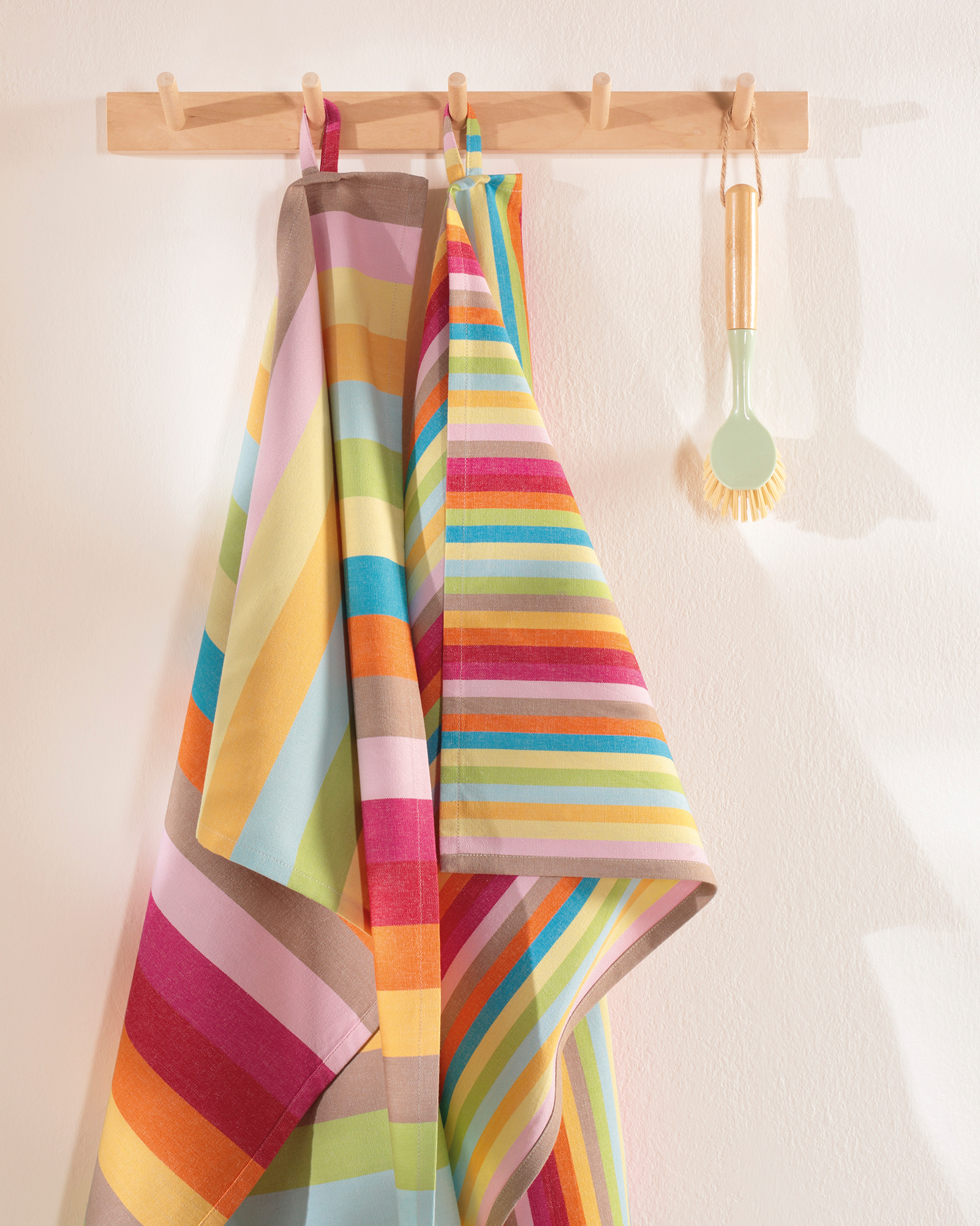 Cawö Home Geschirrtücher Cuisine Lifestyle Blockstreifen 7018 multicolor - 25 - 50x70 cm