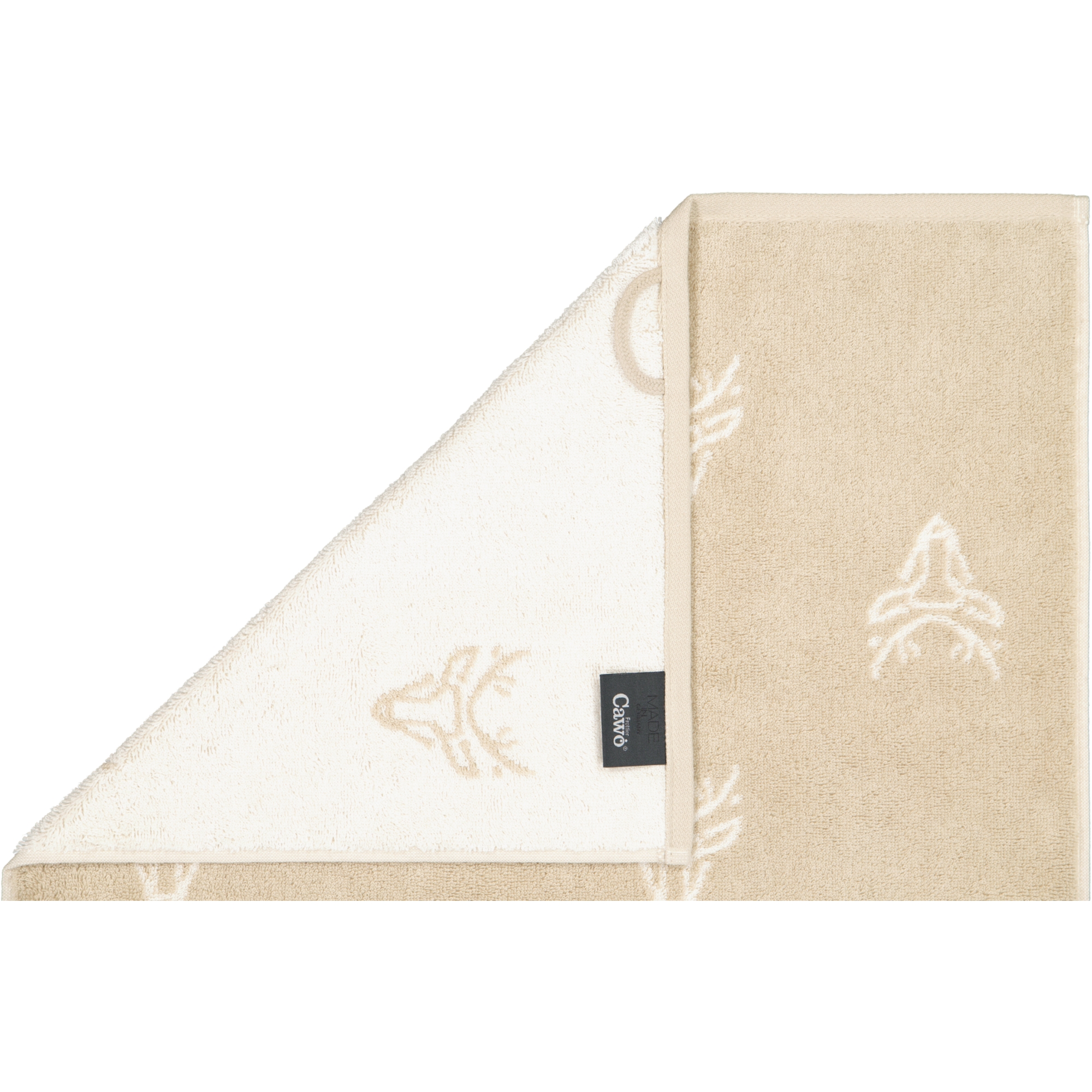 Cawö Handtücher Alpenchic Edition Allover 6229 natur - 33 - Handtuch 50x100 cm