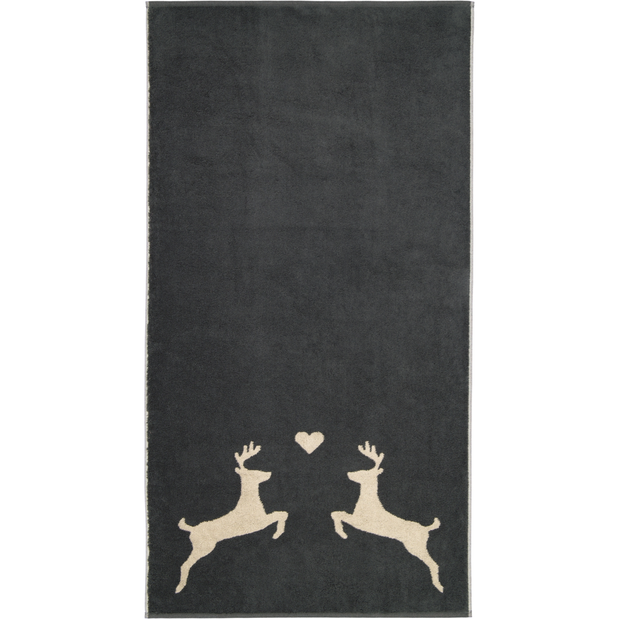 Cawö Handtücher Alpenchic Edition Hirsche 6228 granit - 73 - Duschtuch 70x140 cm