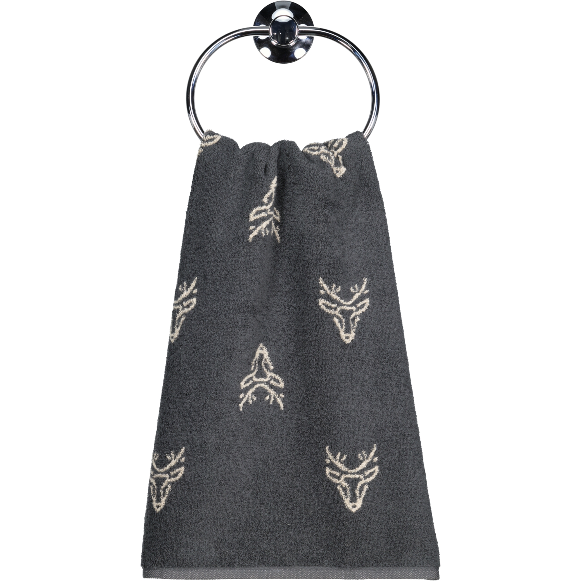 Cawö Handtücher Alpenchic Edition Allover 6229 granit - 73 - Handtuch 50x100 cm