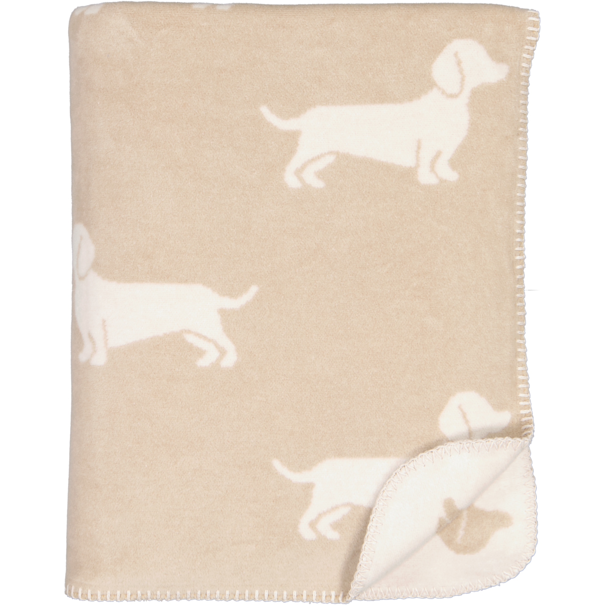 Cawö Wohndecken WE LOVE DOGS 62460 natur/beige - 33 - 150x200 cm