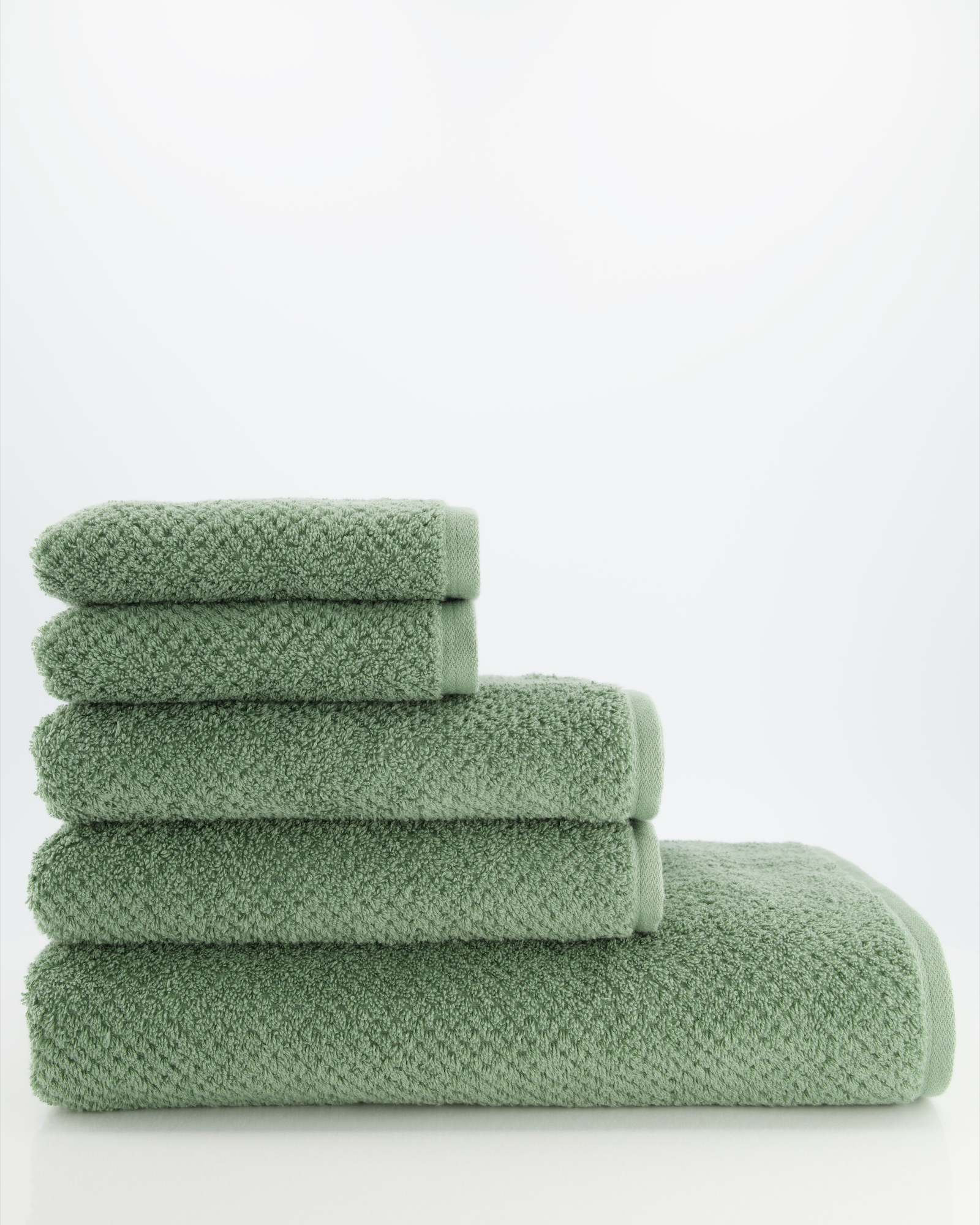 Cawö Handtücher Pure 6500 - Farbe: salbei - 443 - Waschhandschuh 16x22 cm