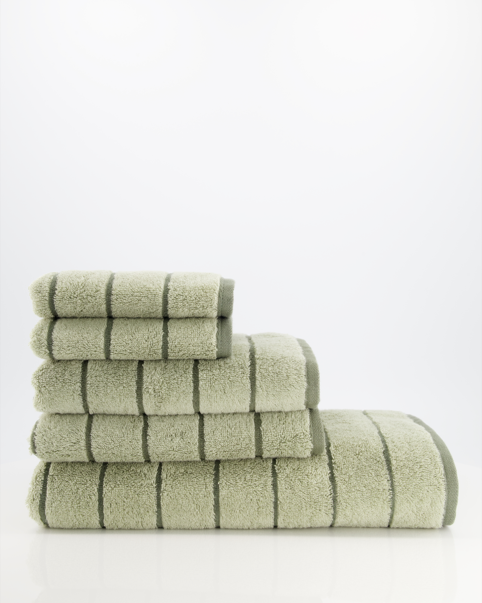 Cawö Handtücher Balance Doubleface 6232 wasabi - 44 - Waschhandschuh 16x22 cm