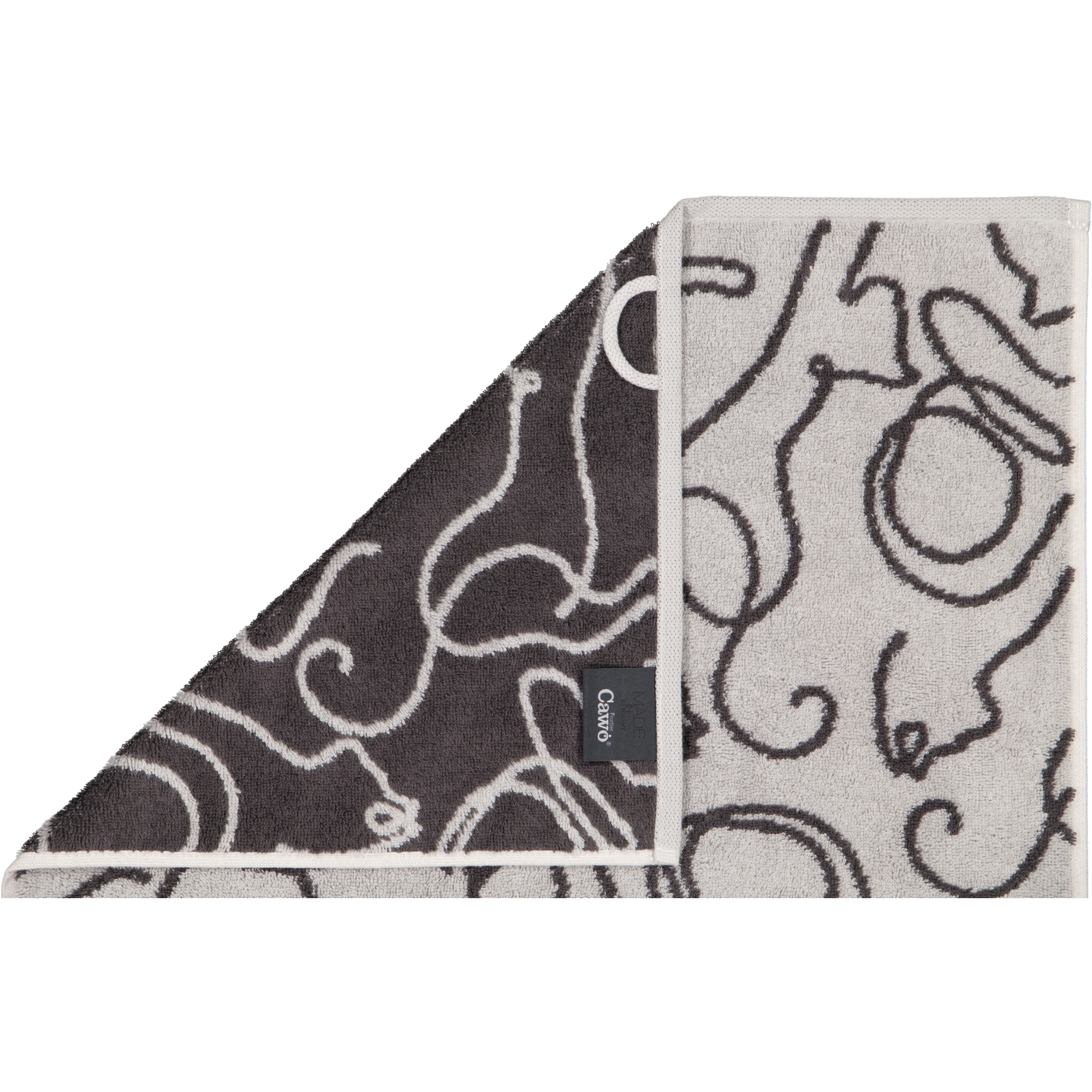 Cawö Handtücher CUTE CATS EDITION Cats 6264 platin/basalt - 70