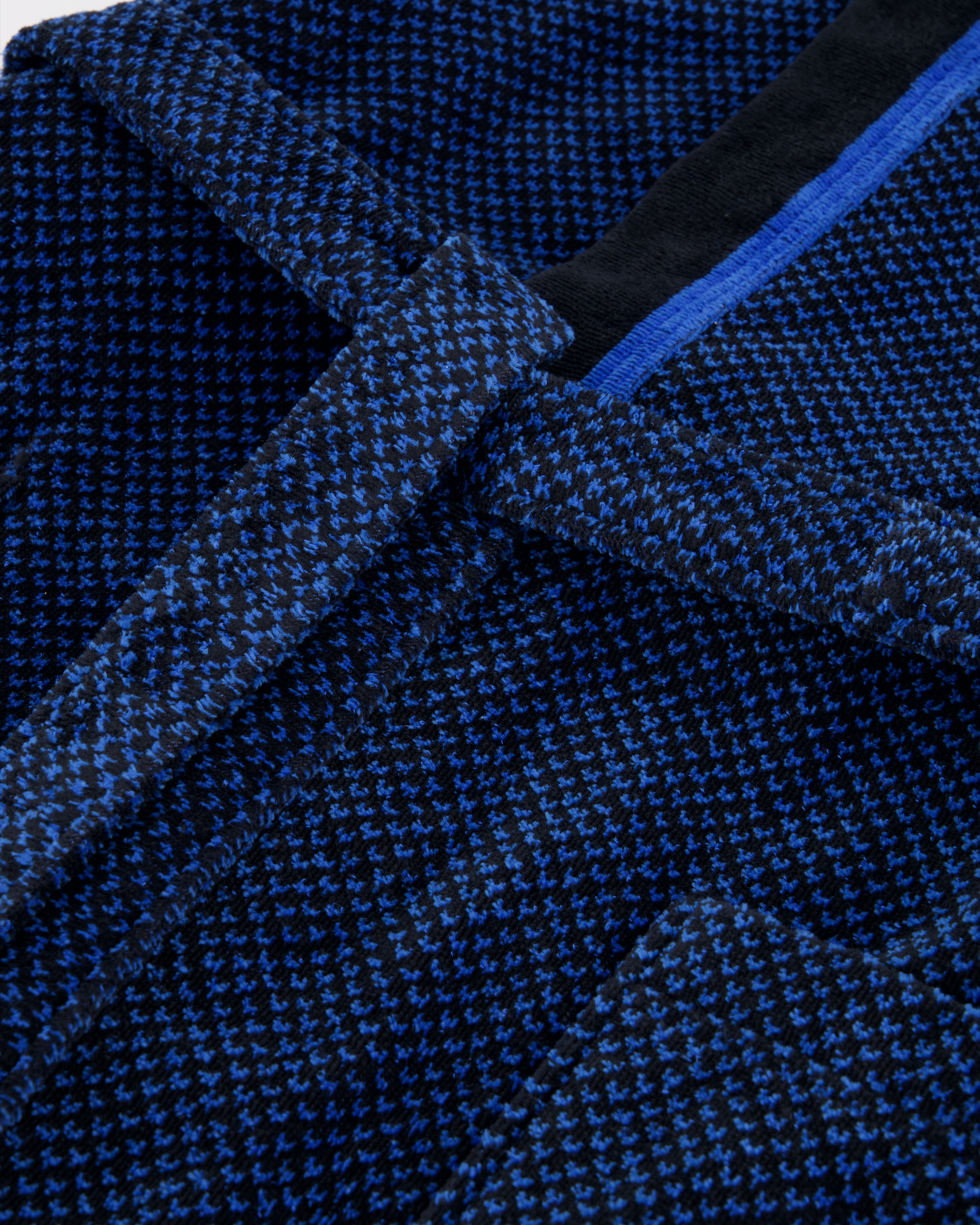 Cawö Bademäntel Herren Kimono 4839 blau-schwarz - 19