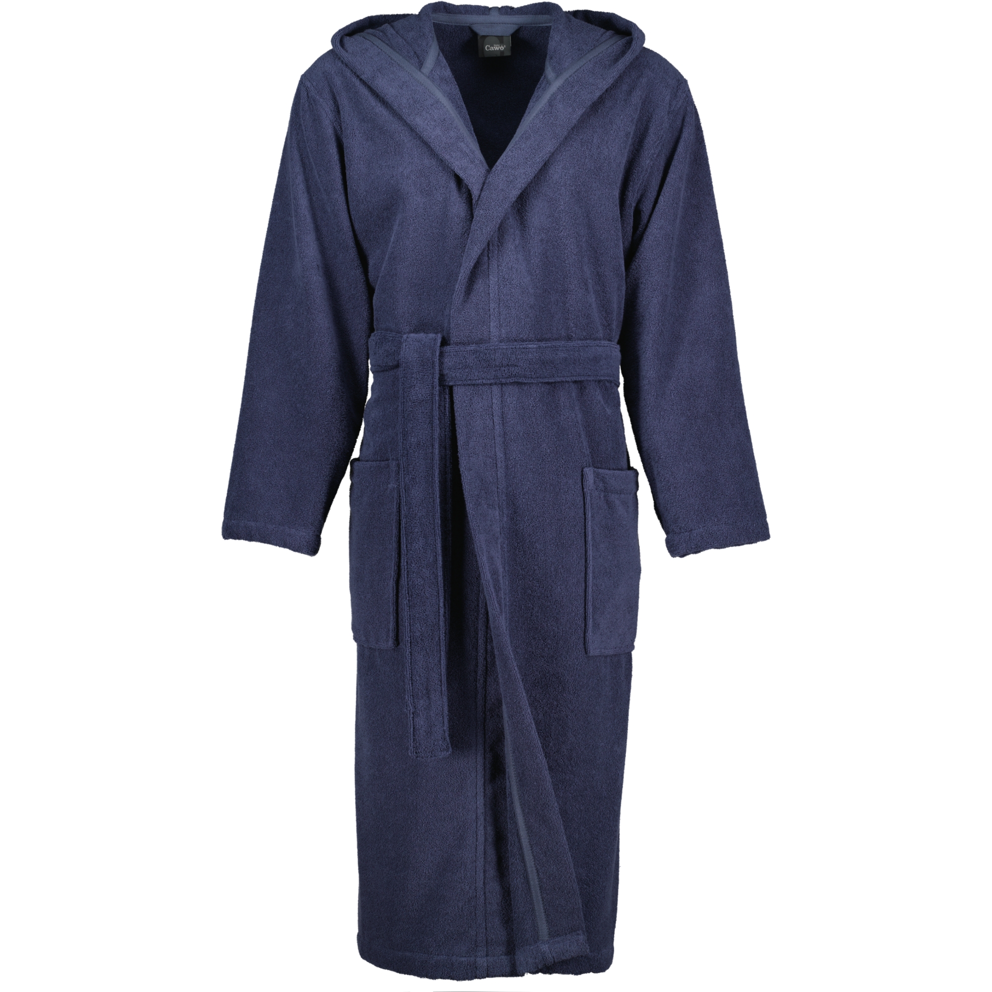 Cawö Home Herren Bademantel Kapuze 829 - Farbe: blau - 17 - L