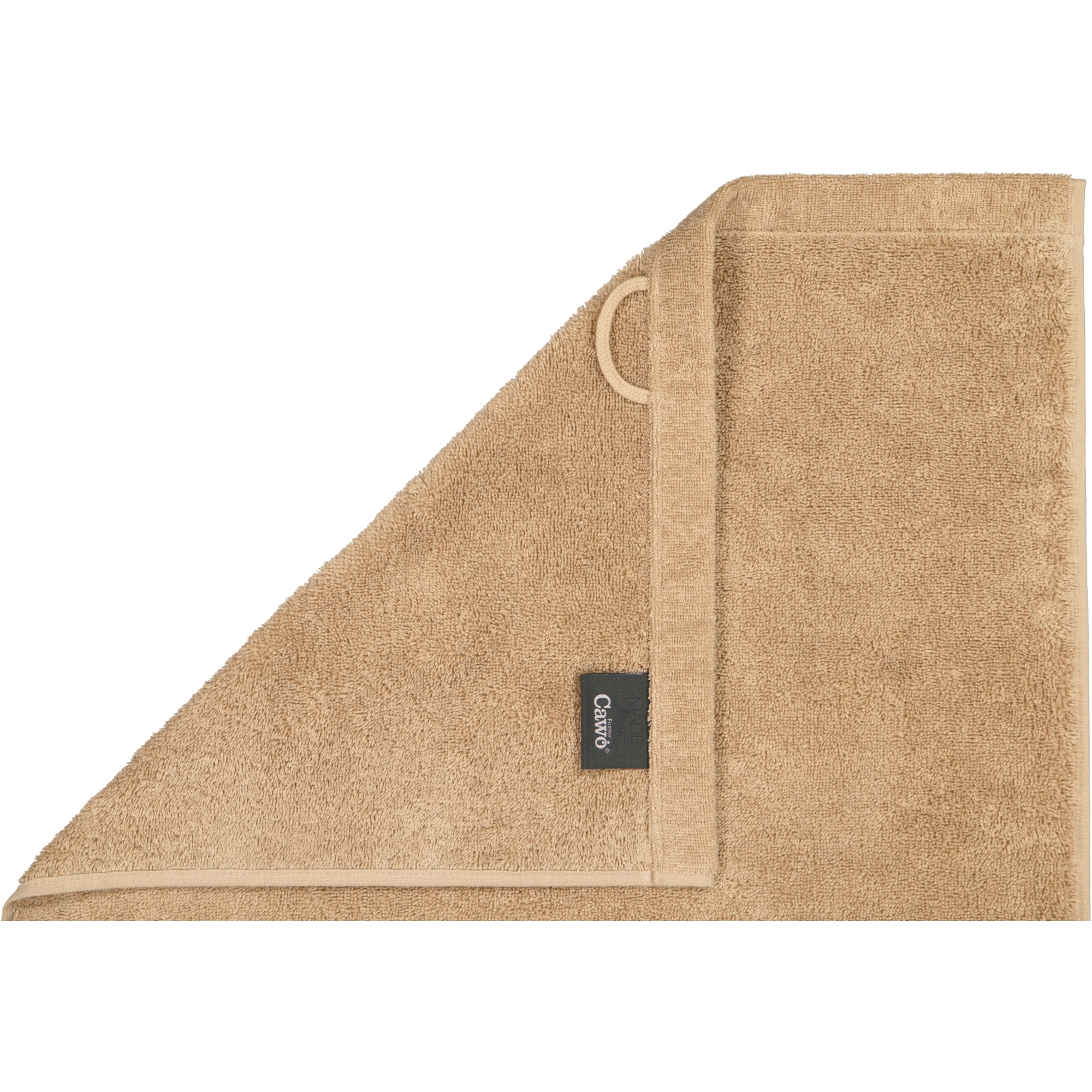 Cawö Handtücher Life Style Uni 7007 caramel - 346 - Waschhandschuh 16x22 cm