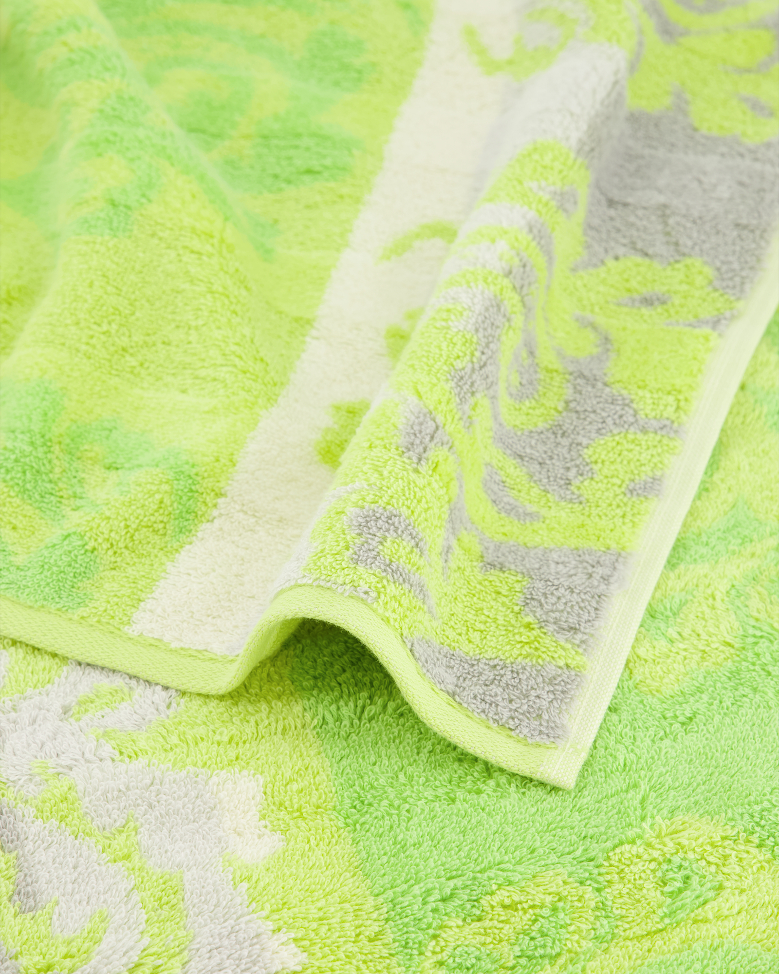 Cawö - Noblesse Cashmere Jacquard 1057 - Farbe: kiwi - 45 - Handtuch 50x100 cm