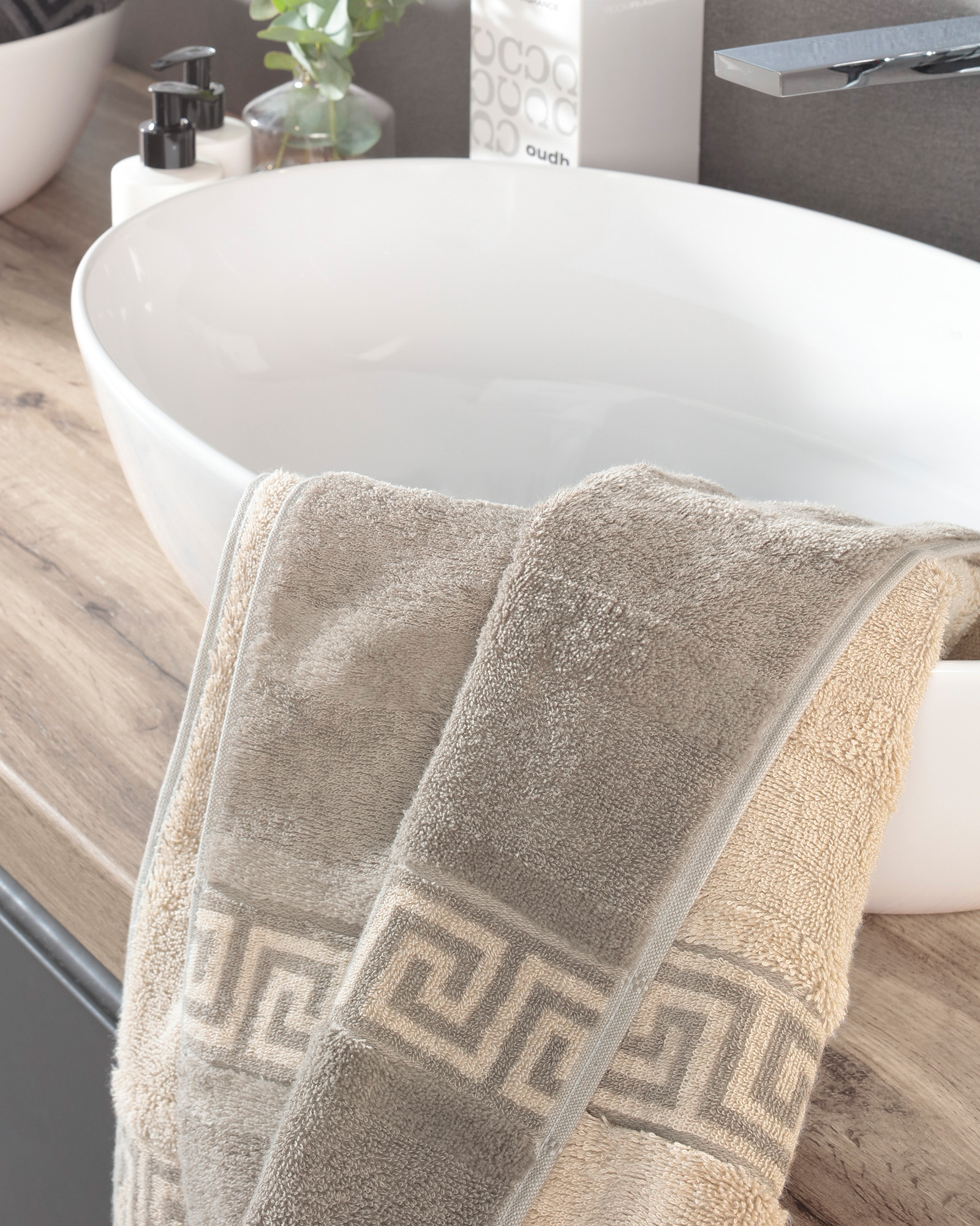 Cawö Handtücher Noblesse Duo 1003 - Farbe: graphit - 70 - Gästetuch 30x50 cm
