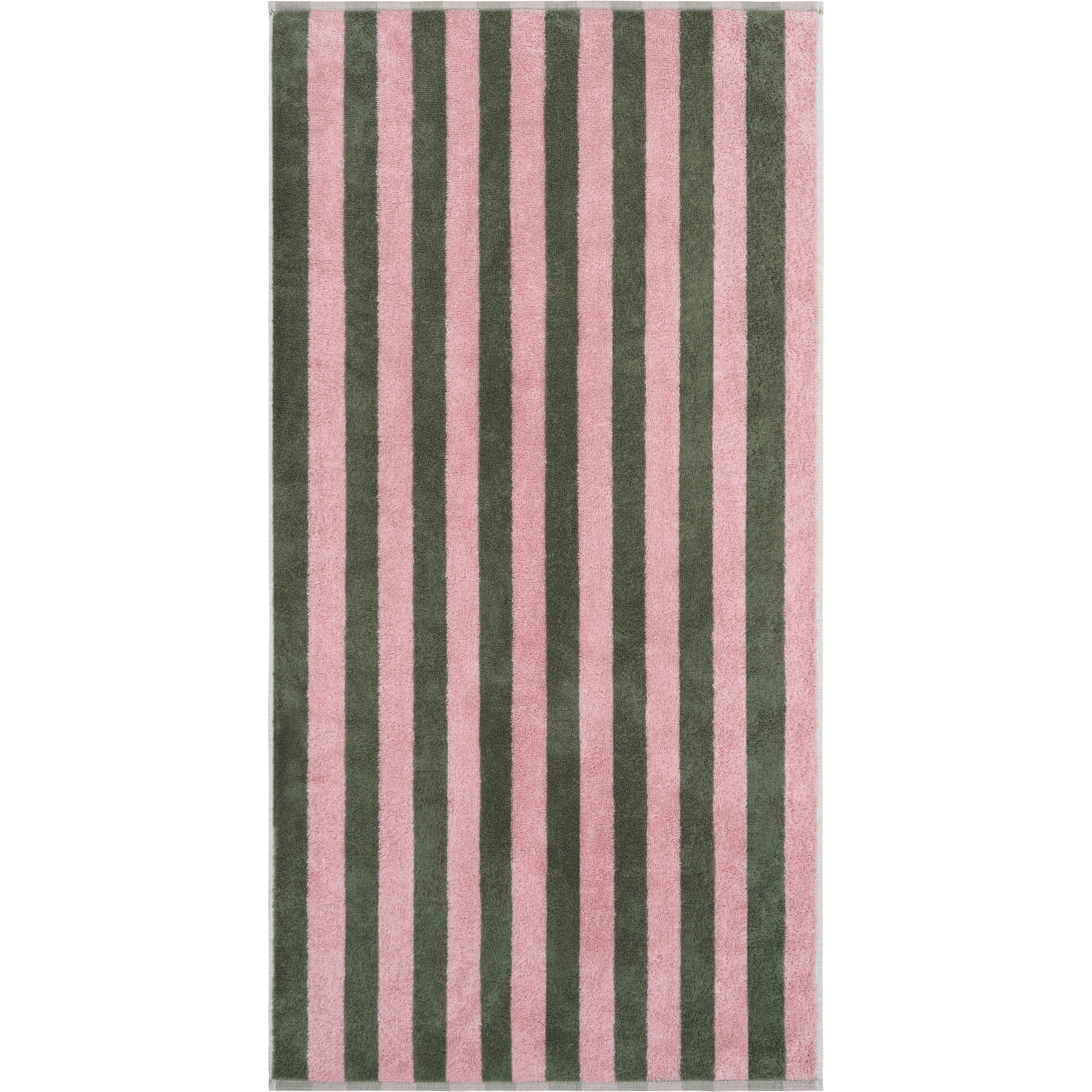 Cawö Handtücher Bold Streifen 6277 oliv/rosa - 42 - Handtuch 50x100 cm