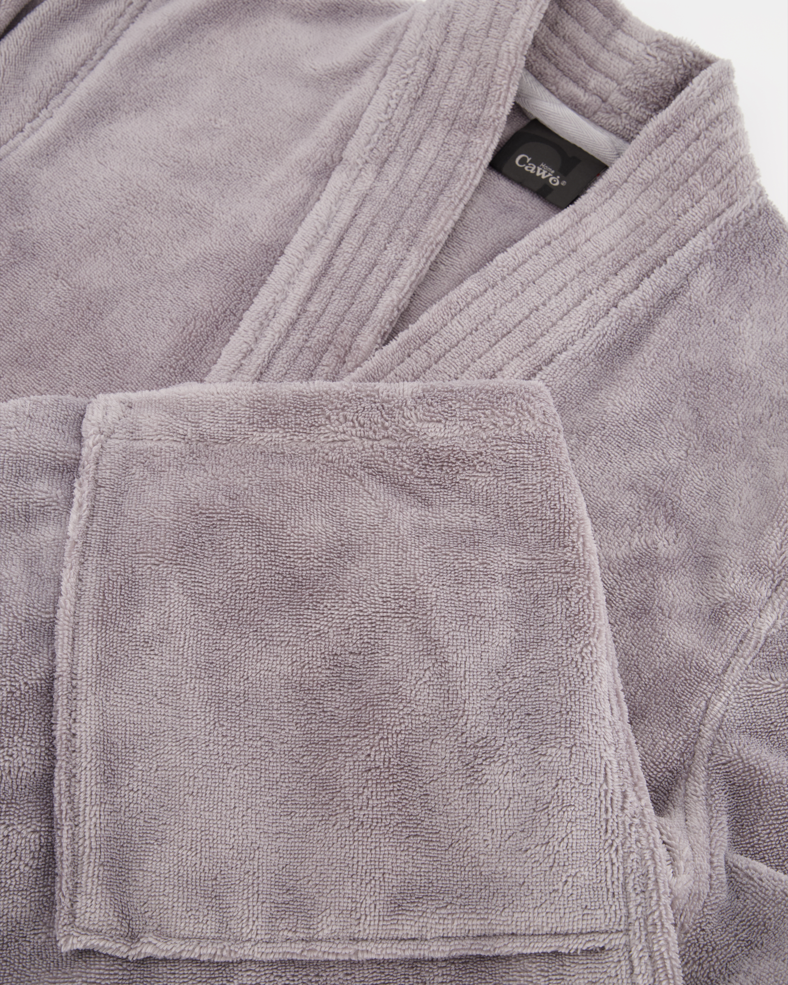 Cawö Home Herren Bademantel Kimono 800 - Farbe: graphit - 73 - M