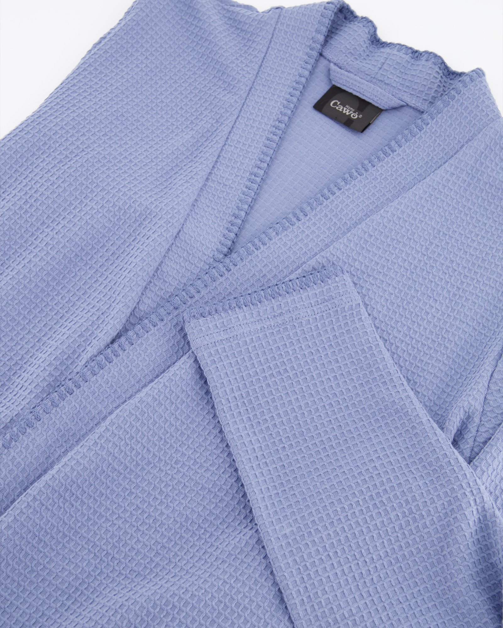 Cawö Home Damen Bademantel Kimono Pique 812 - Farbe: sky - 11 - M