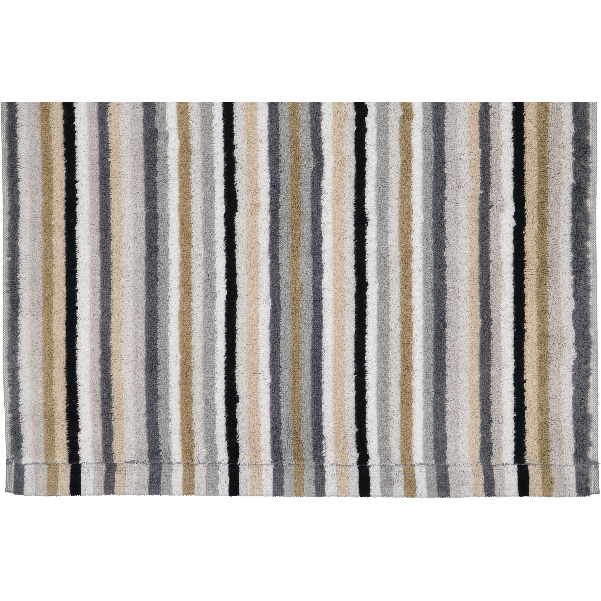 Cawö - Life Style Streifen 7048 - Farbe: 37 - kiesel - Waschhandschuh 16x22 cm