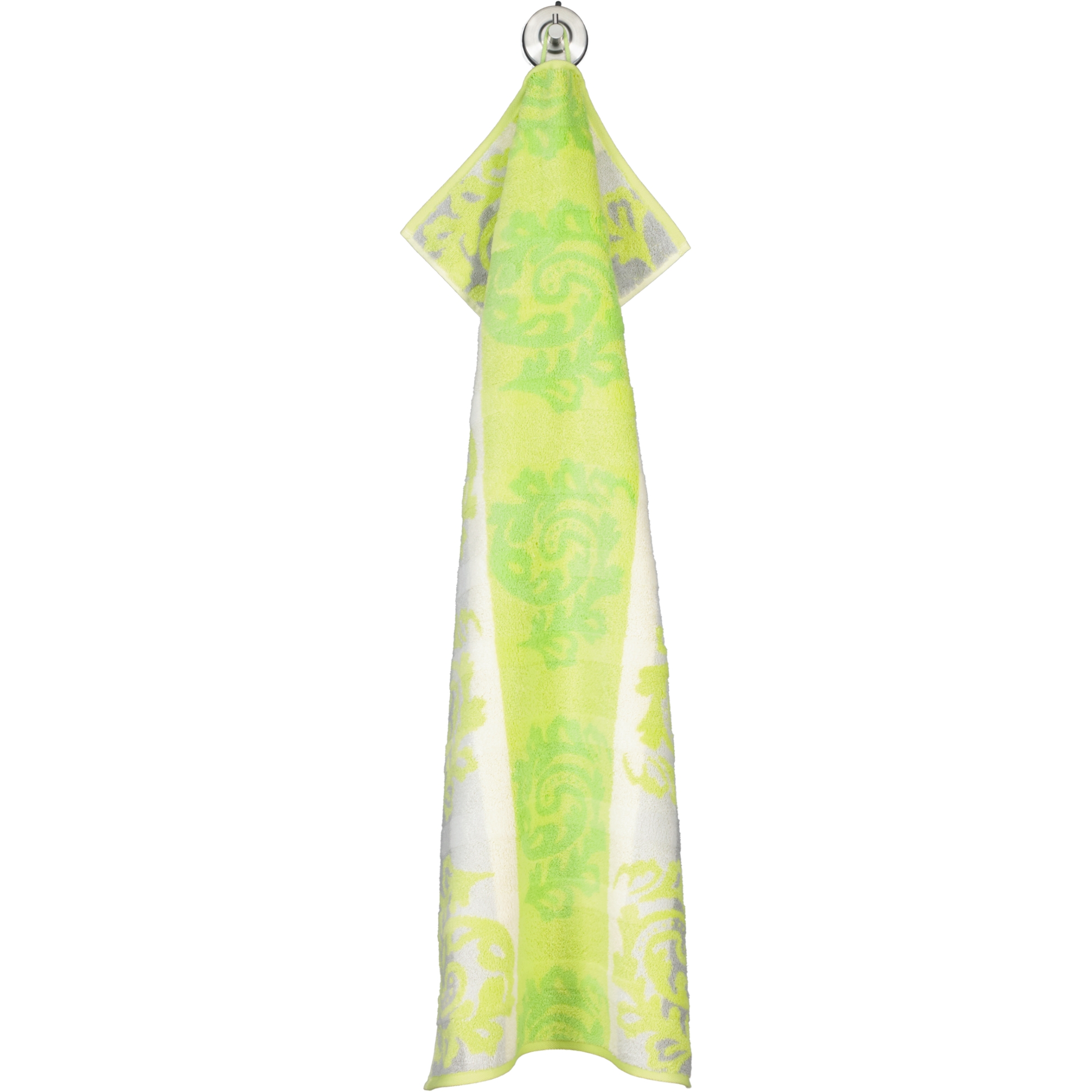 Cawö - Noblesse Cashmere Jacquard 1057 - Farbe: kiwi - 45 - Handtuch 50x100 cm