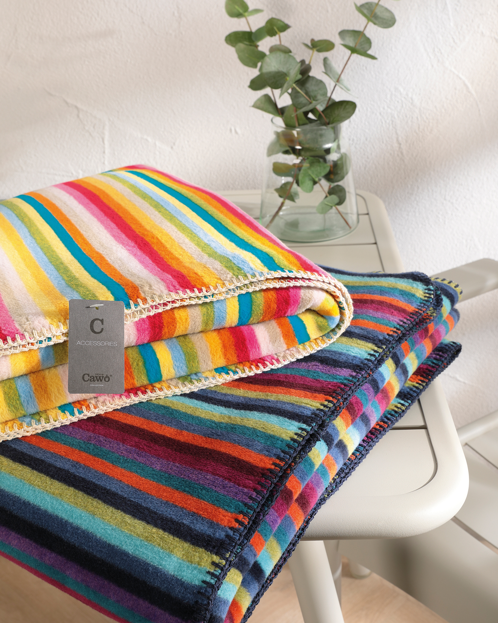 Cawö - Life Style Streifen 7048 - Farbe: 84 - multicolor - Saunatuch 70x180 cm