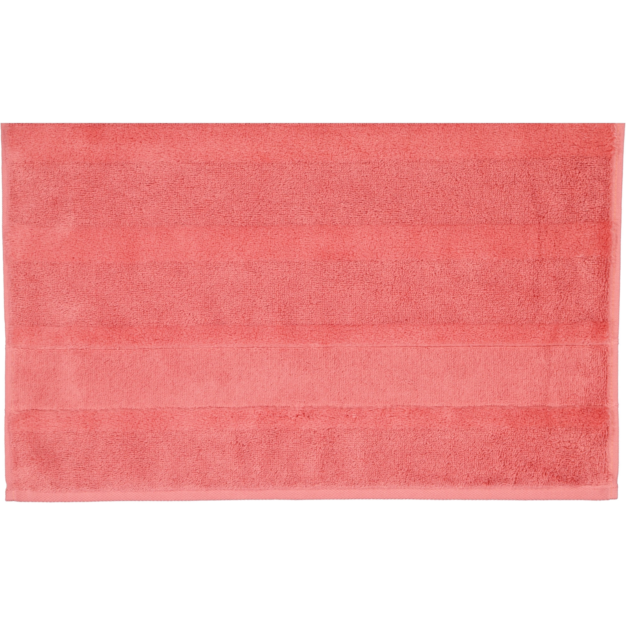 Cawö - Noblesse2 1002 - Farbe: koralle - 255 - Seiflappen 30x30 cm