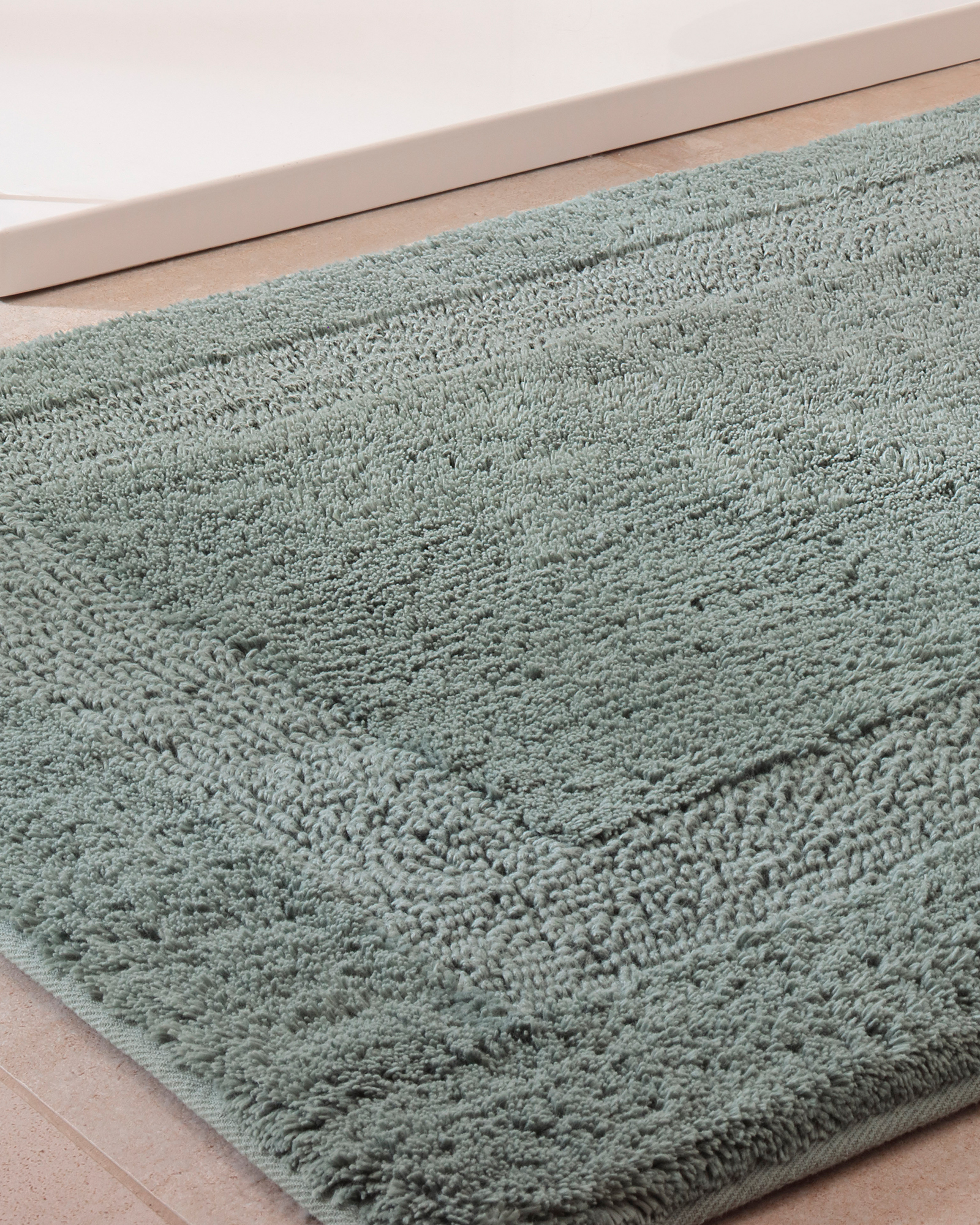 Cawö Home Badteppiche Luxus Badteppich 1000 nordic green - 470 - 60x60 cm