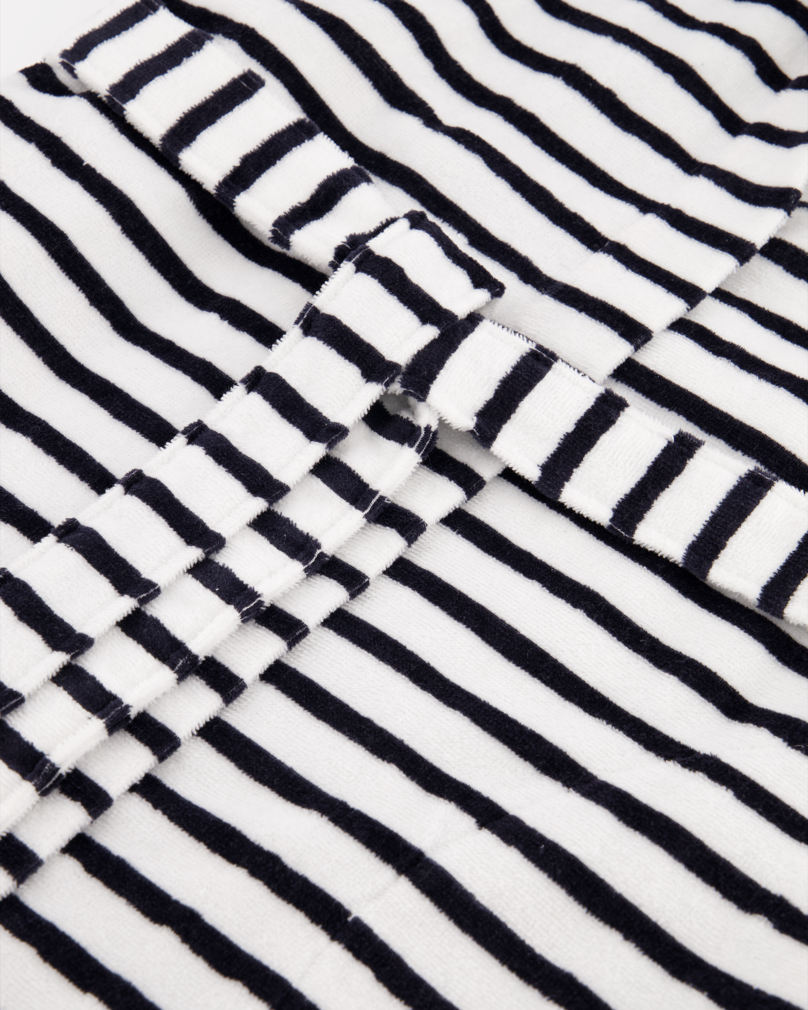 Cawö - Damen Bademantel Kapuze 1243 - Farbe: schwarz-weiß - 96 - M