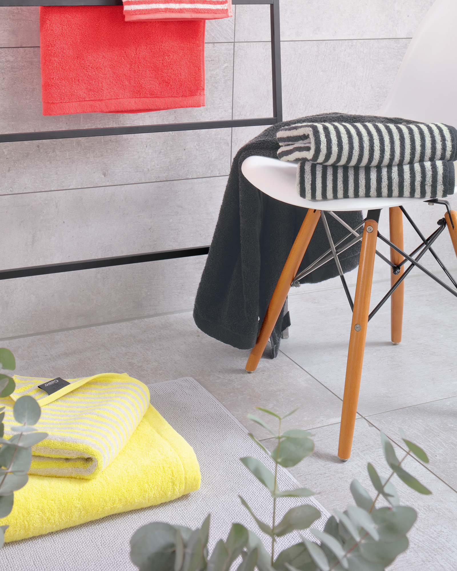 Cawö Handtücher Campus Ringel 955 lemon - 57