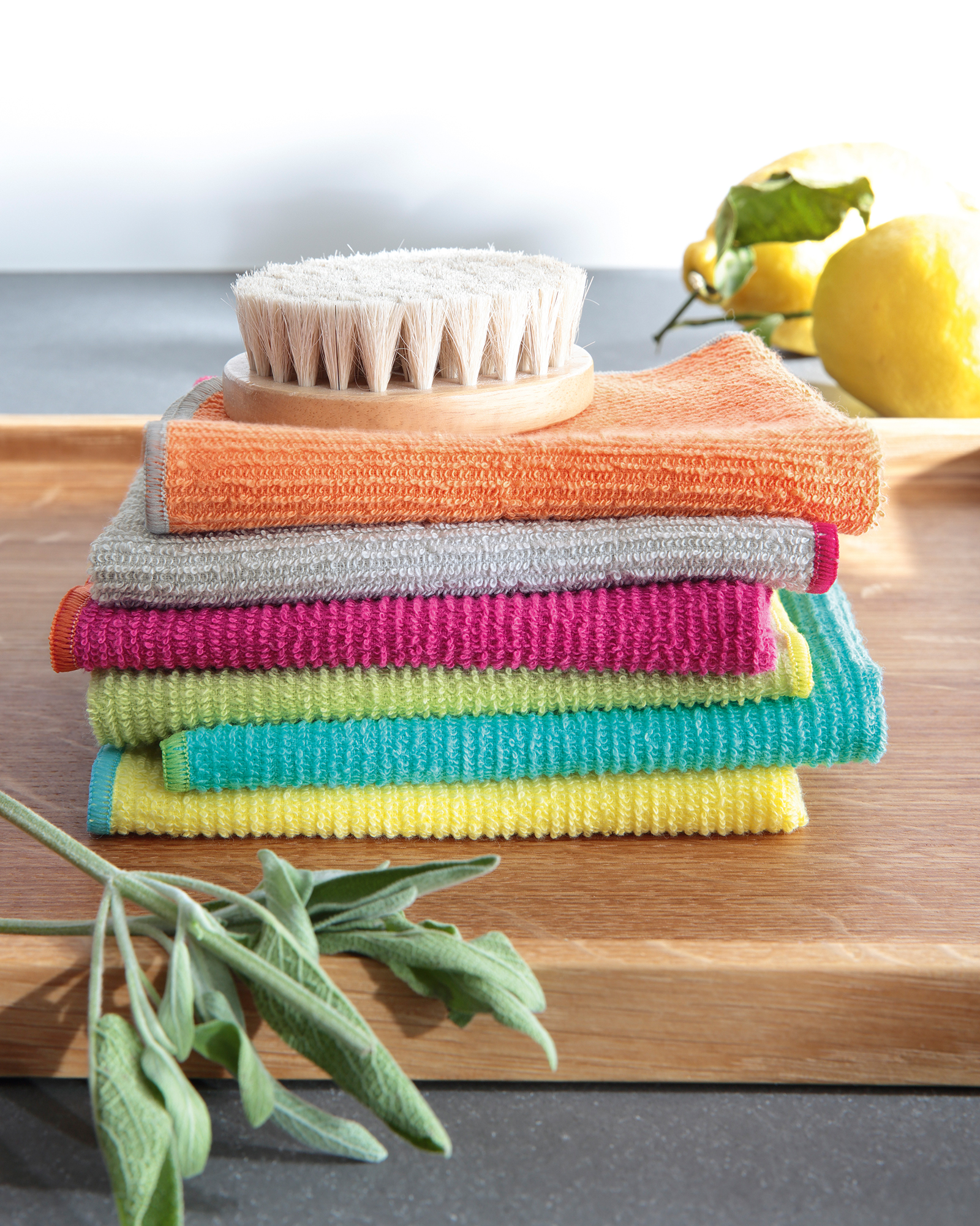 Cawö Spültücher Trio 550 3er Set mandarine/lemon - 35 - 30x30 cm