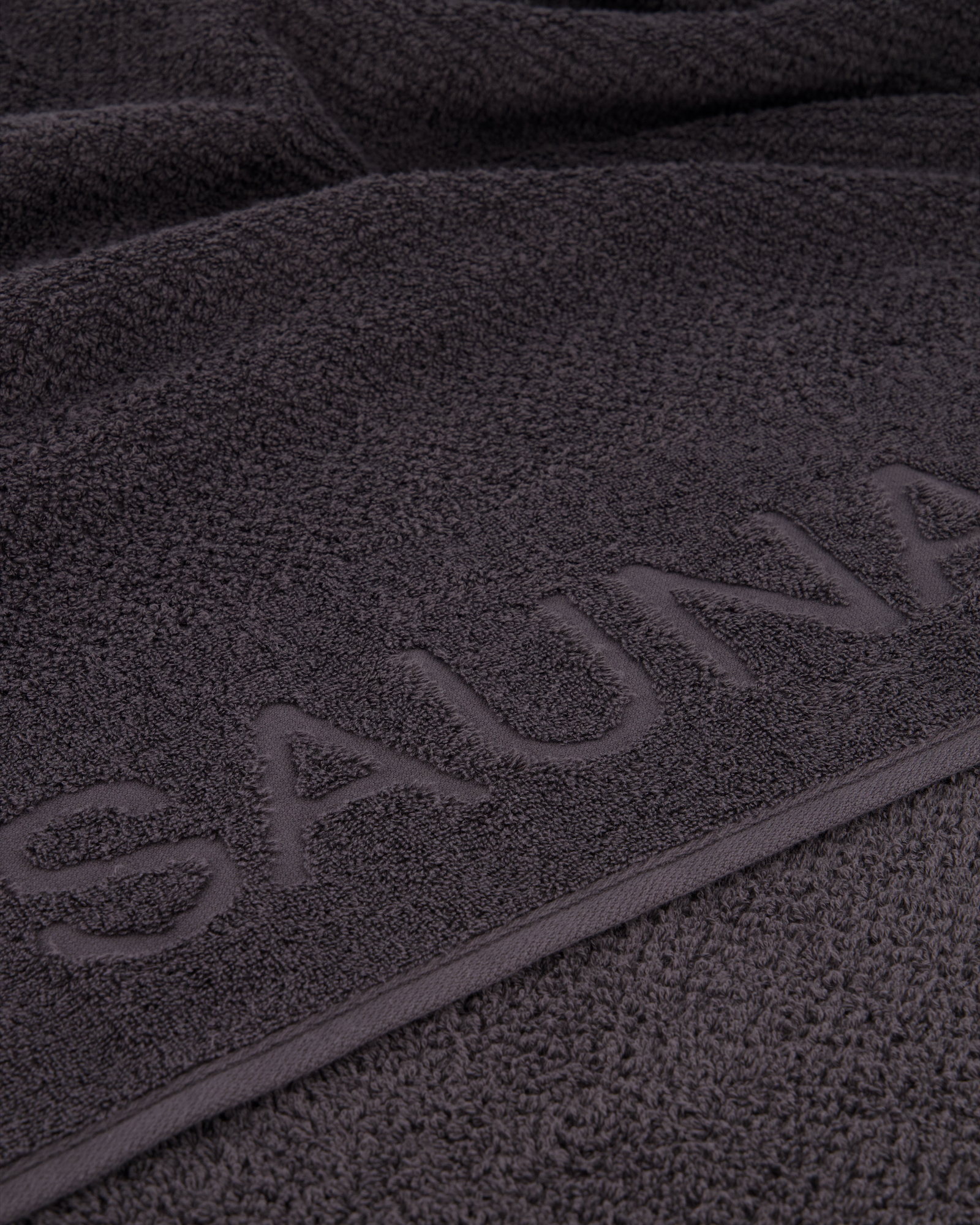 Cawö Saunatücher Pure 6501 basalt - 740 - 80x200 cm