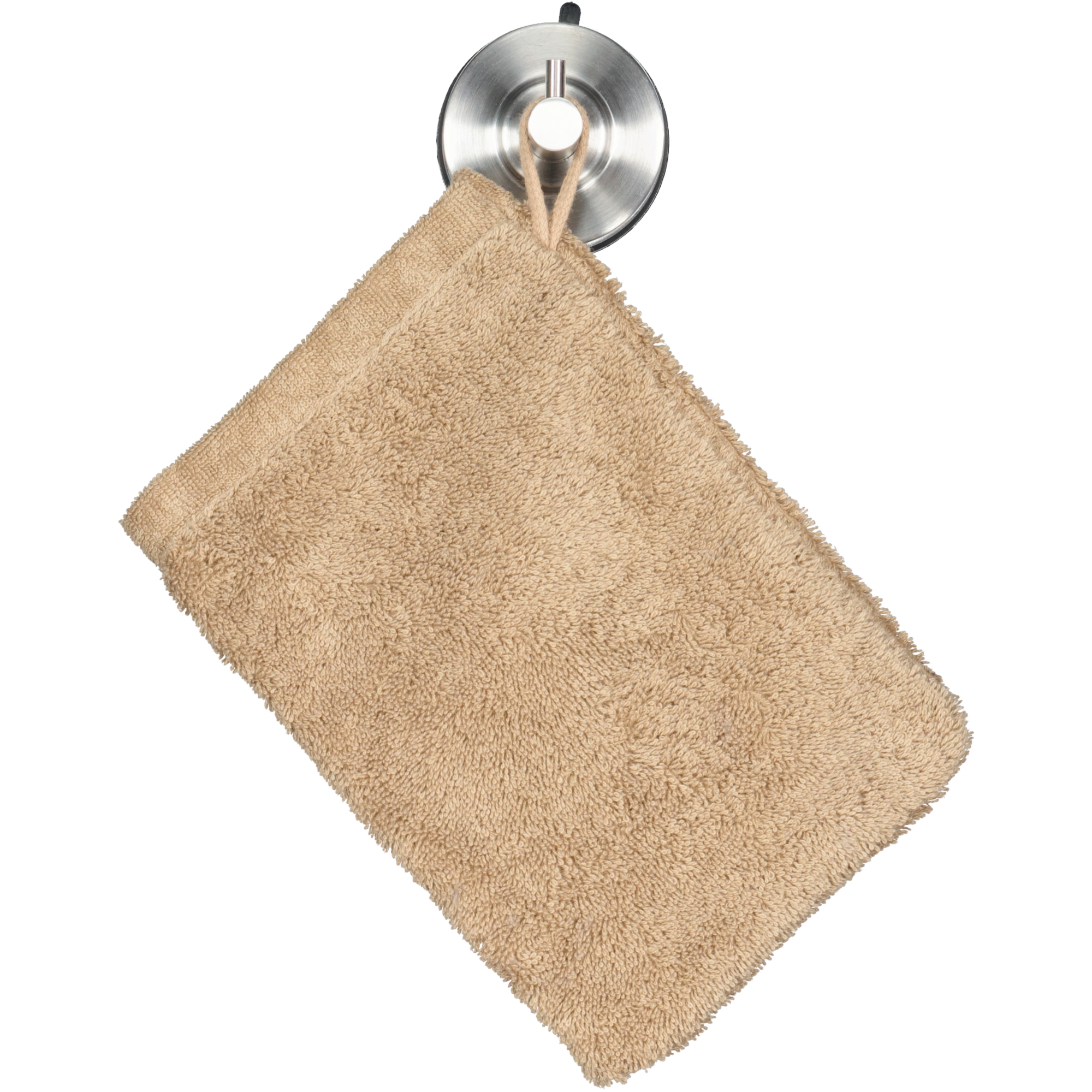 Cawö Handtücher Life Style Uni 7007 caramel - 346 - Waschhandschuh 16x22 cm