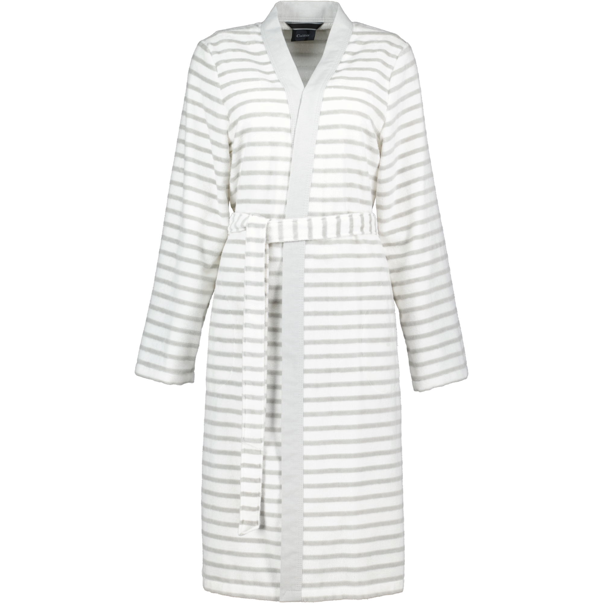 Cawö Bademäntel Damen Kimono Breton 6595 silber - 76