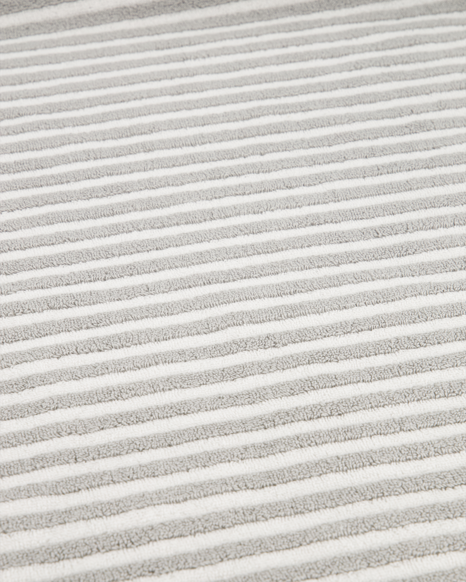 Cawö Badematten Two-Tone Stripes 480 platin - 76 - 50x80 cm