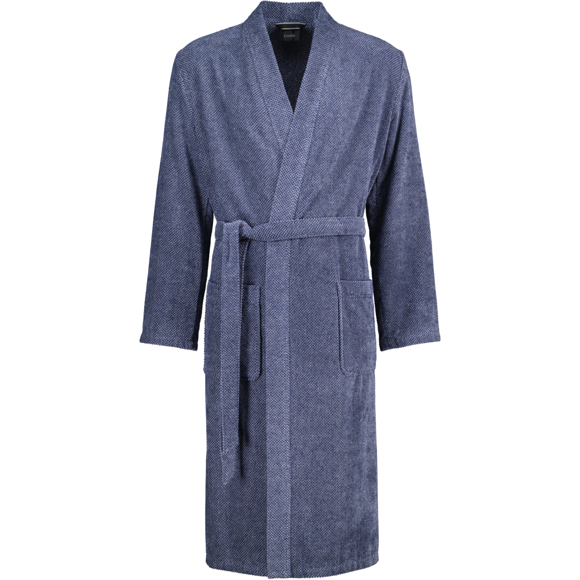 Cawö Bademäntel Herren Kimono Streifen 5507 denim - 17