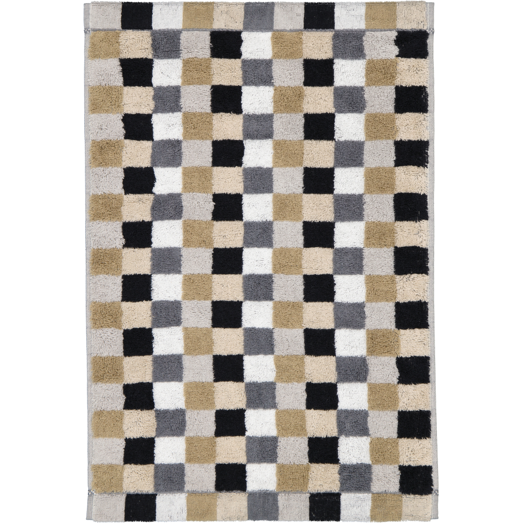 Cawö - Life Style Karo 7047 - Farbe: 37 - kiesel - Gästetuch 30x50 cm