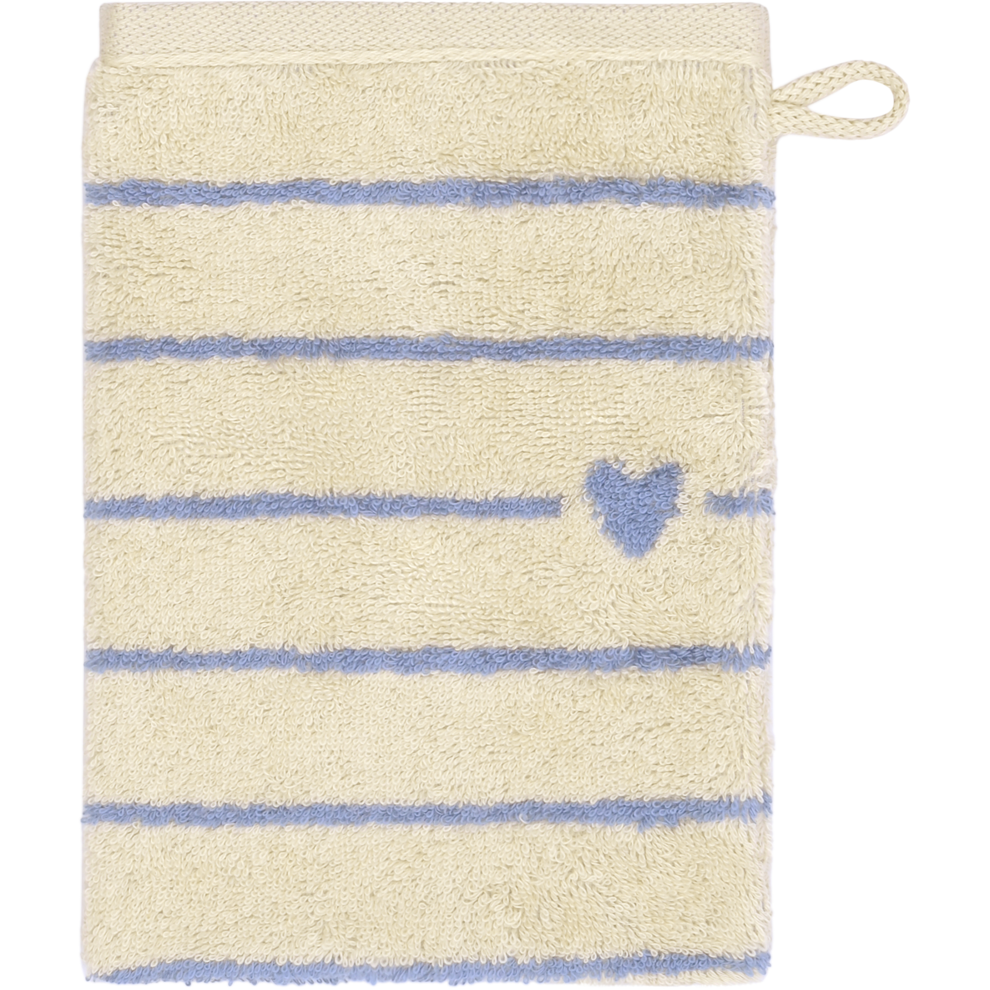 Cawö Handtücher Heart Beats Lines & Hearts 6276 capri - 31 - Waschhandschuh 16x22 cm