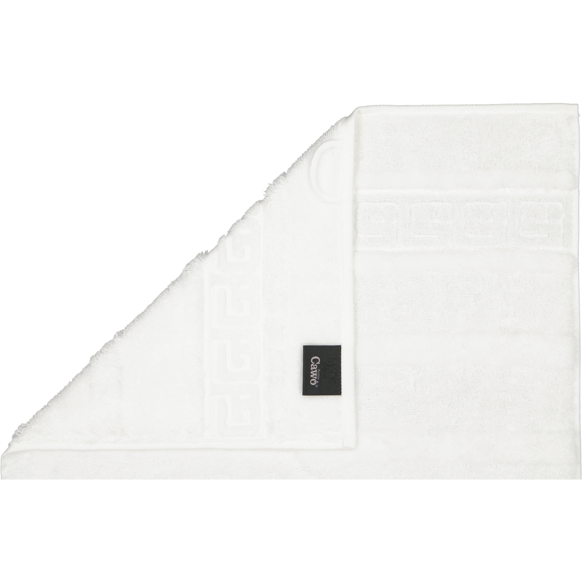 Cawö - Noblesse Uni 1001 - Farbe: 600 - weiß - Waschhandschuh 16x22 cm