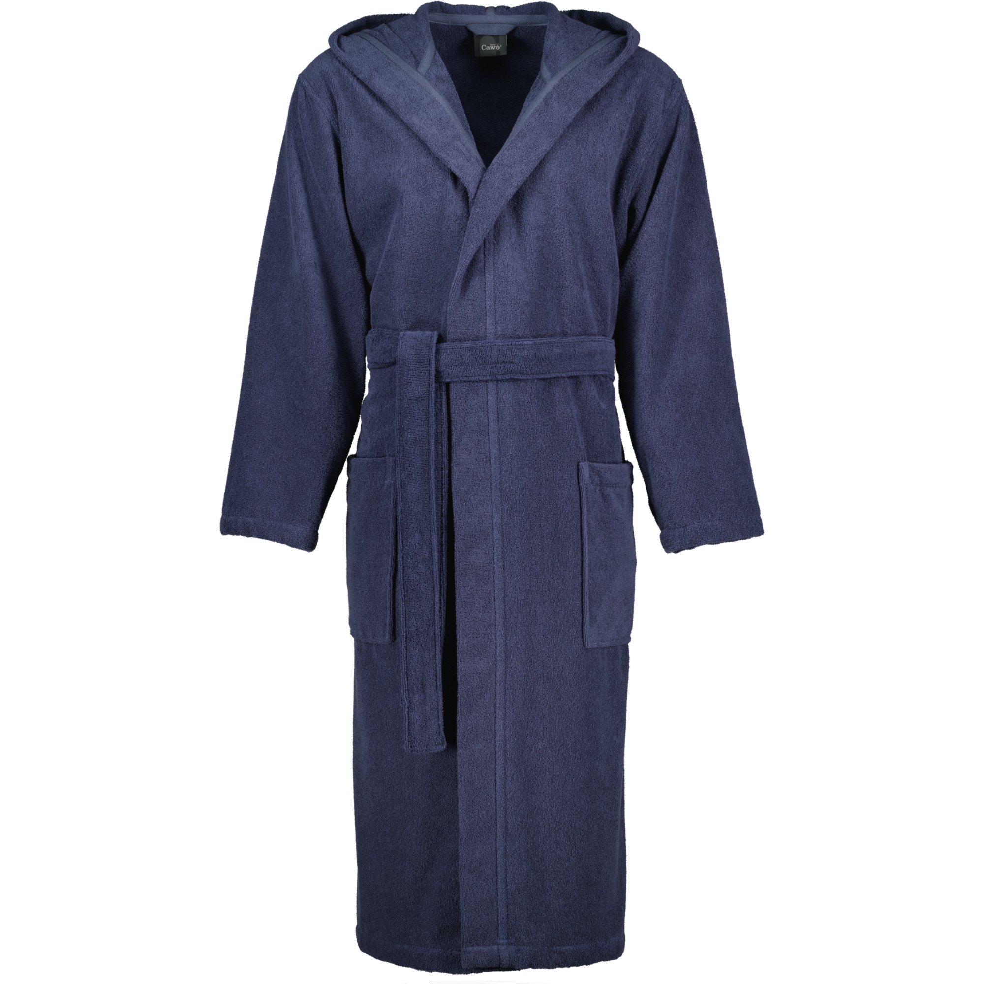 Cawö Home Bademäntel Herren Kapuze Classic 842 blau - 17