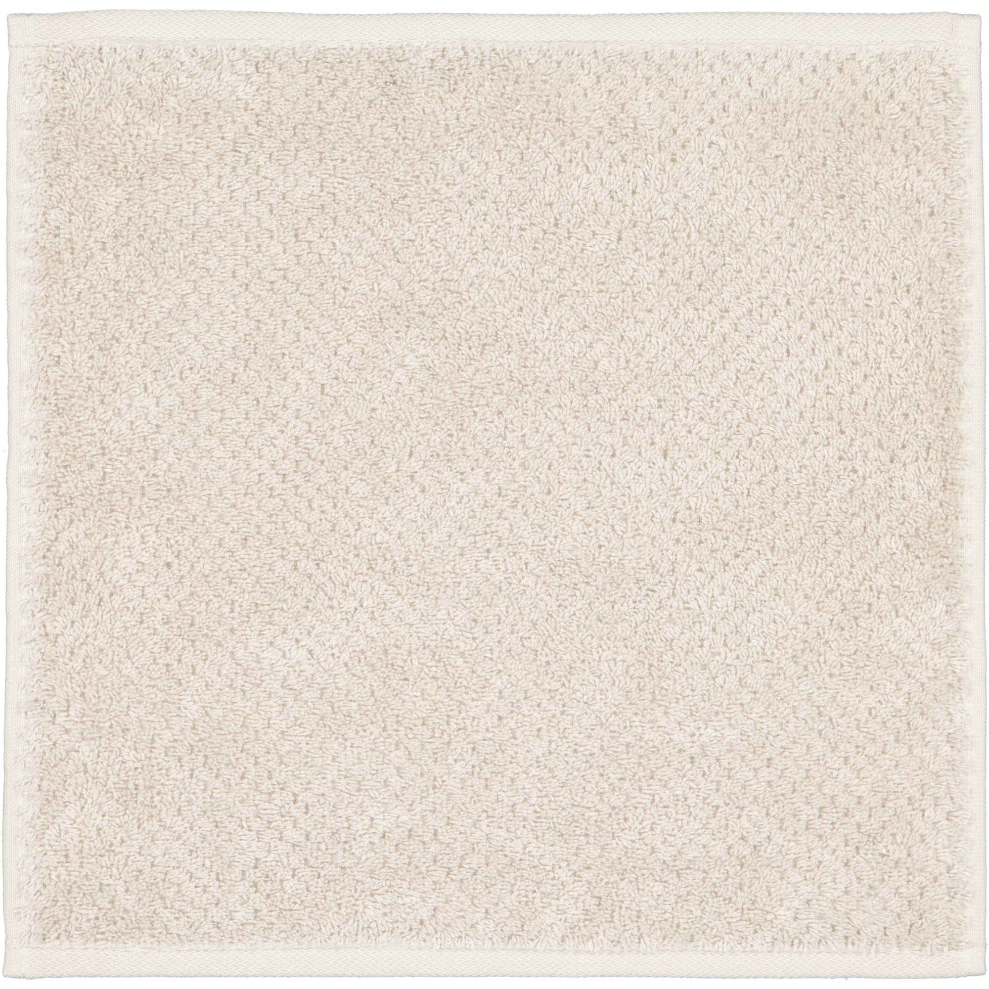 Cawö Handtücher Pure 6500 - Farbe: kreide - 730 - Seiflappen 30x30 cm
