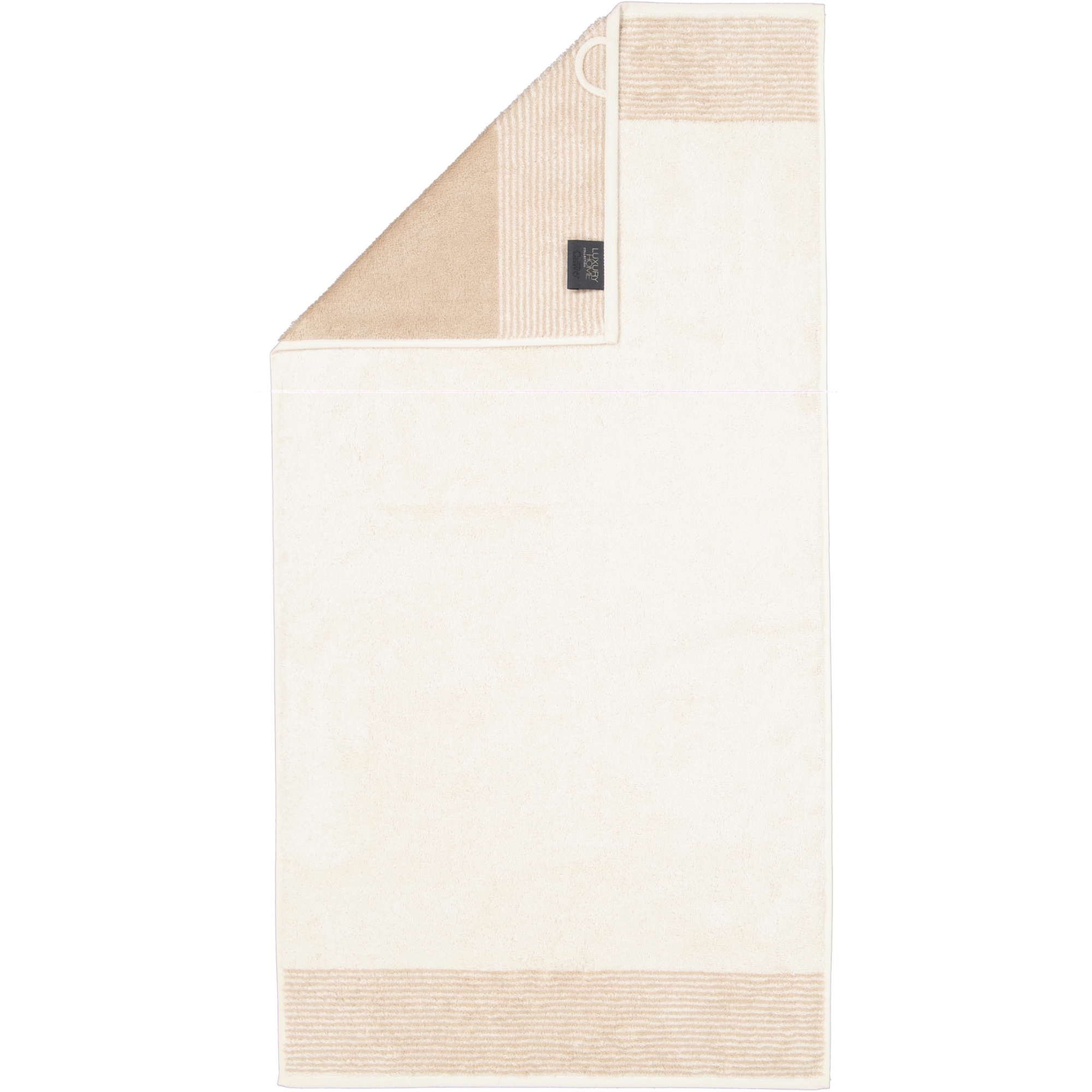 Cawö Handtücher Luxury Home Two-Tone 590 natur - 36 - Handtuch 50x100 cm