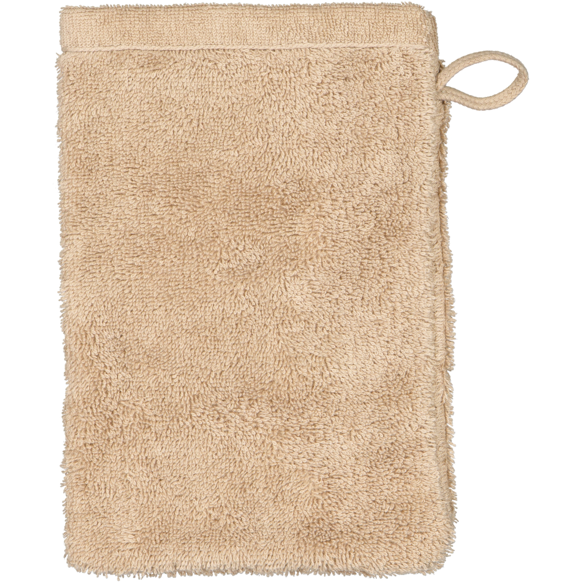 Cawö Handtücher Life Style Uni 7007 mandel - 328 - Waschhandschuh 16x22 cm