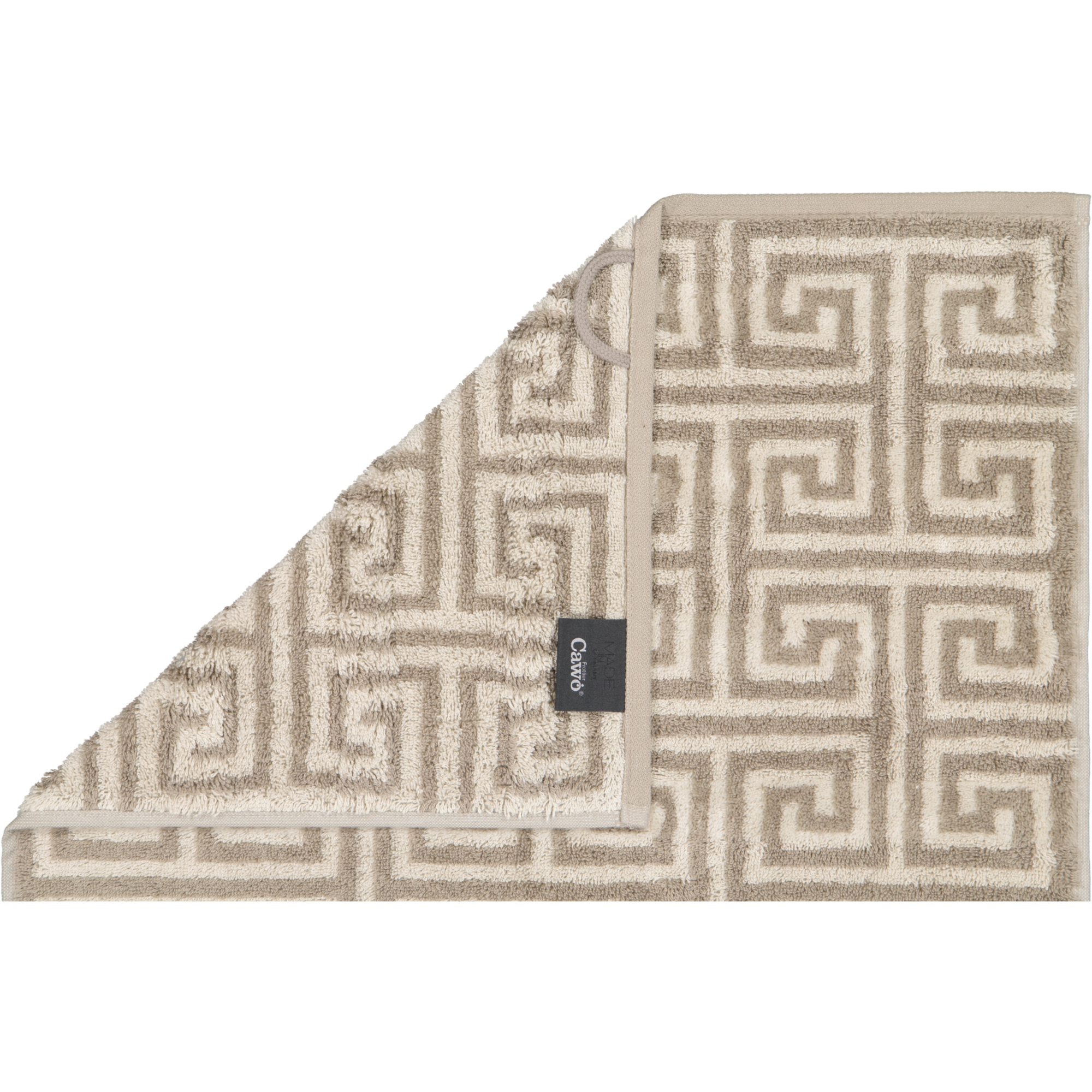 Cawö Handtücher Noblesse Elegance Allover 1088 graphit - 37 - Waschhandschuh 16x22 cm