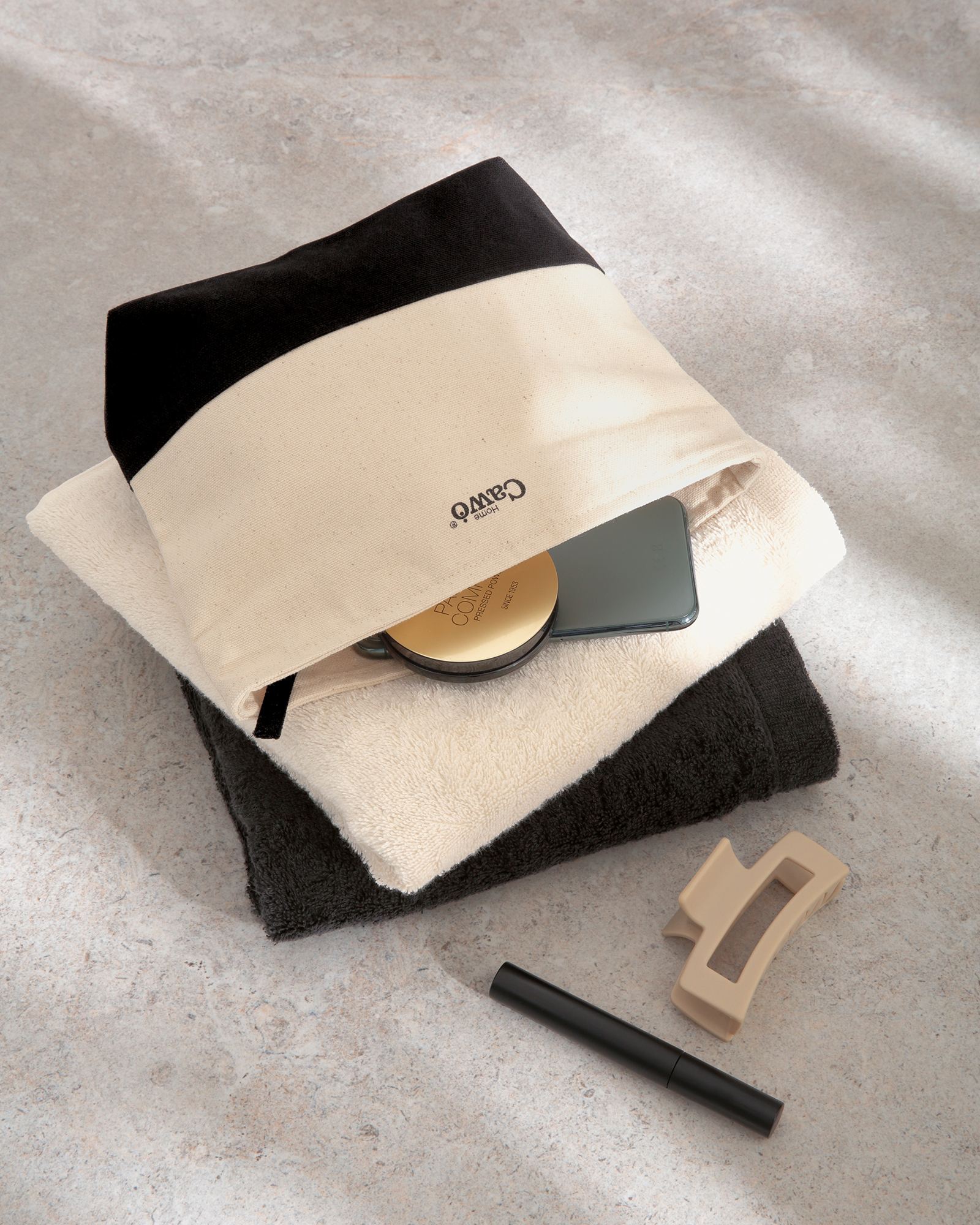 Cawö Kulturtaschen Accessory Bag 55707 schwarz - 93 - 18x26 cm