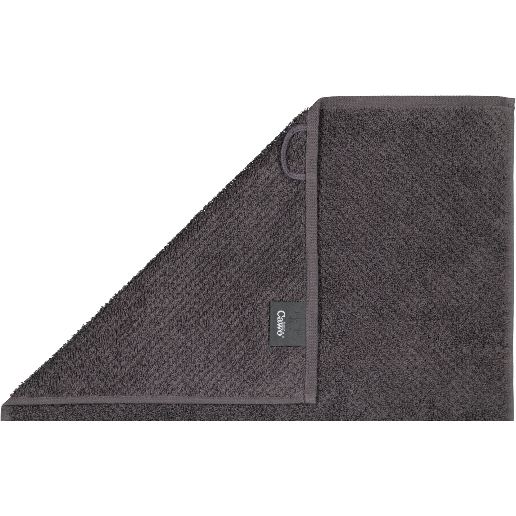 Cawö Handtücher Pure 6500 basalt - 740 - Seiflappen 30x30 cm